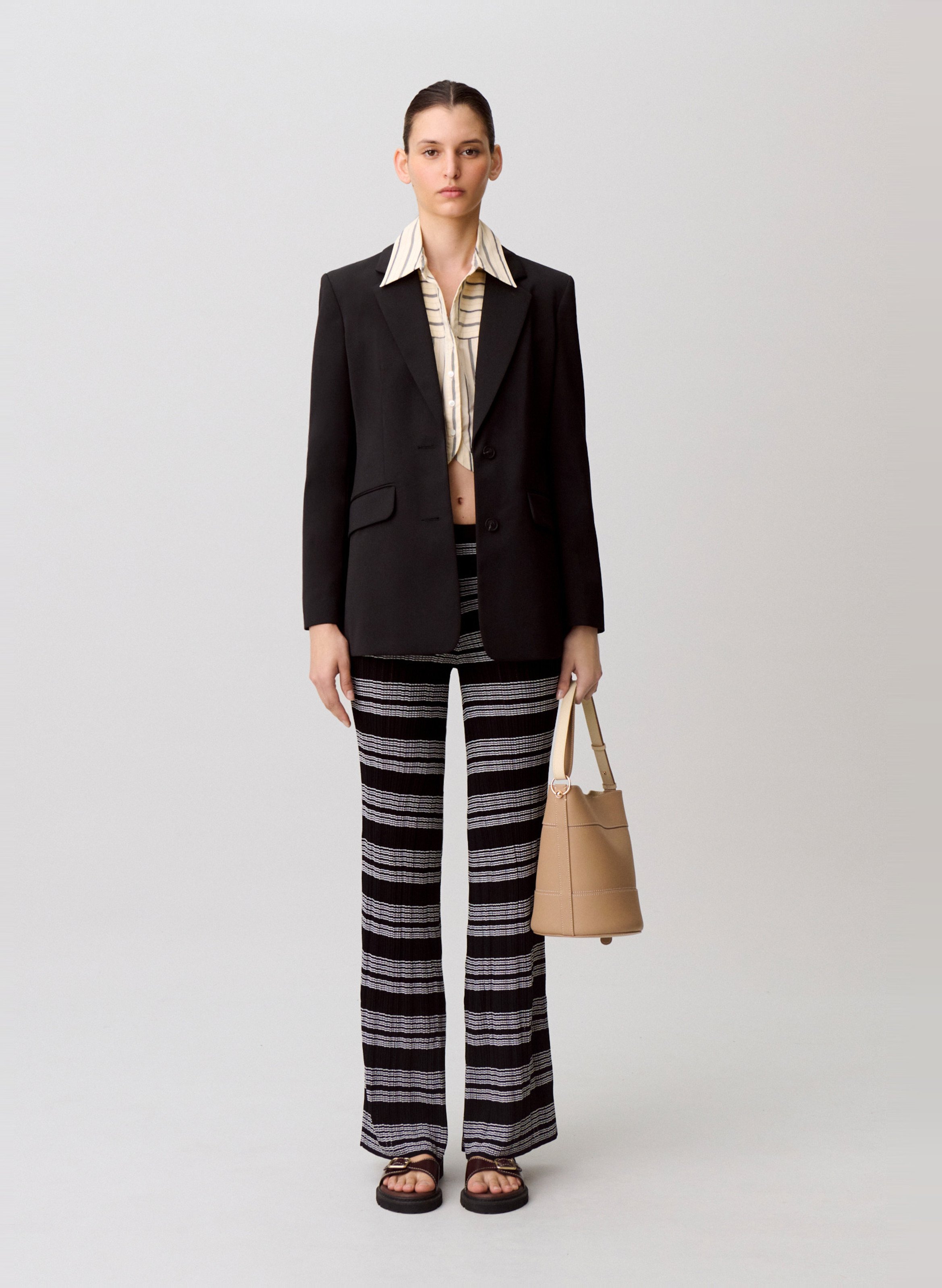 Striped flared pants CLAUDIE PIERLOT Multicolored
