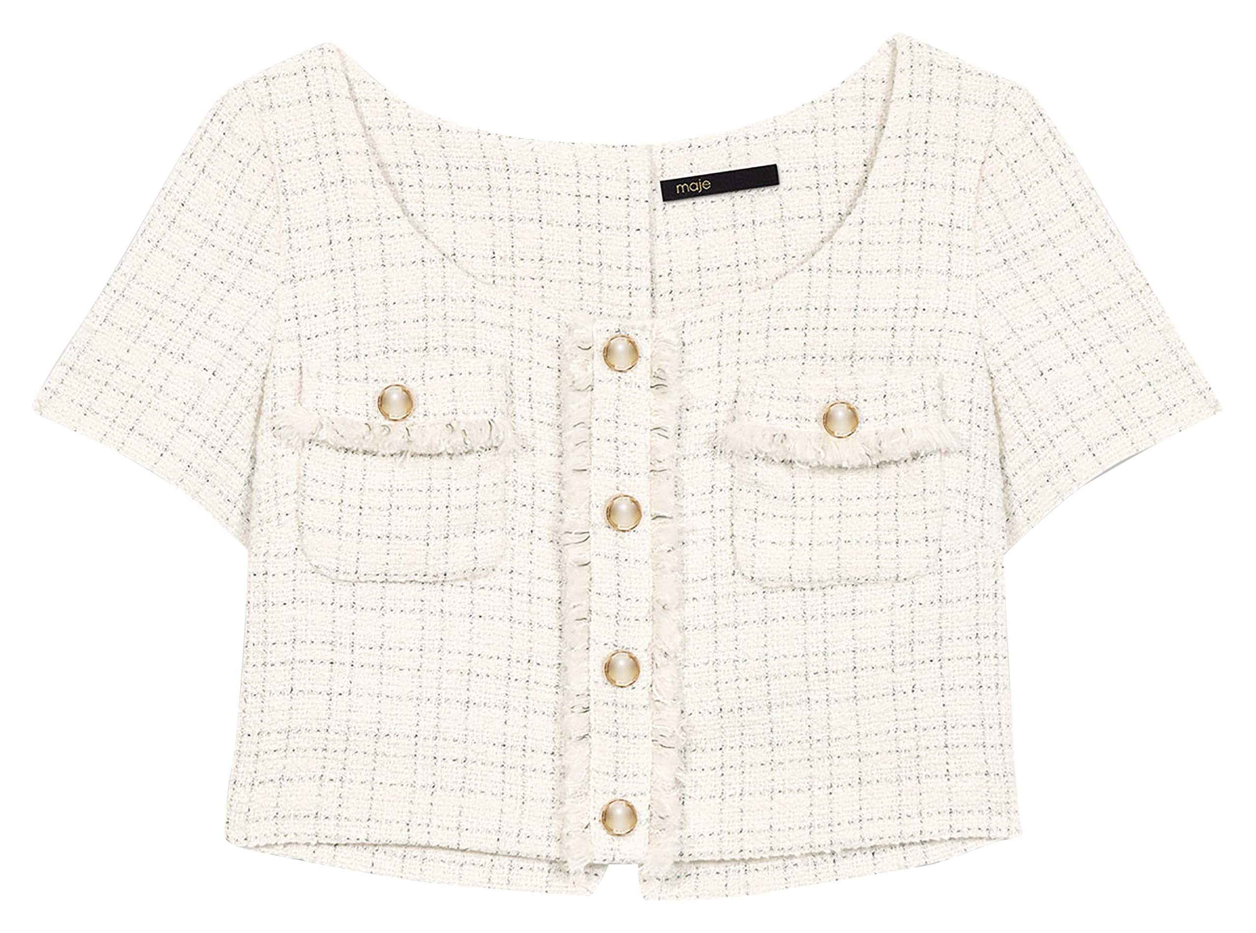 Robe 2-en-1 en tweed  MAJE Beige