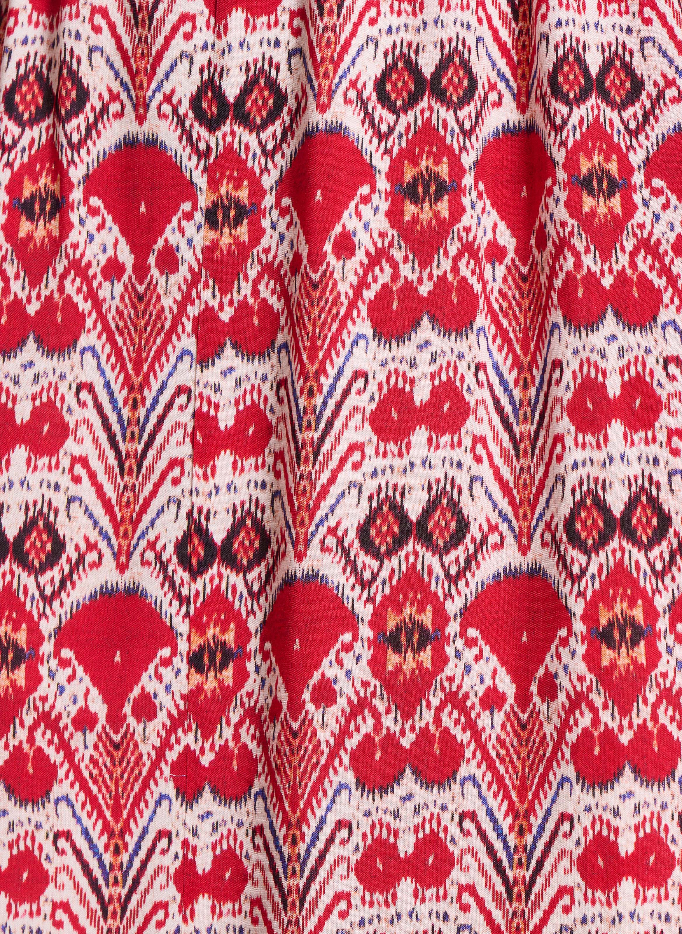 Robe midi imprimée LA FEE MARABOUTEE Rouge