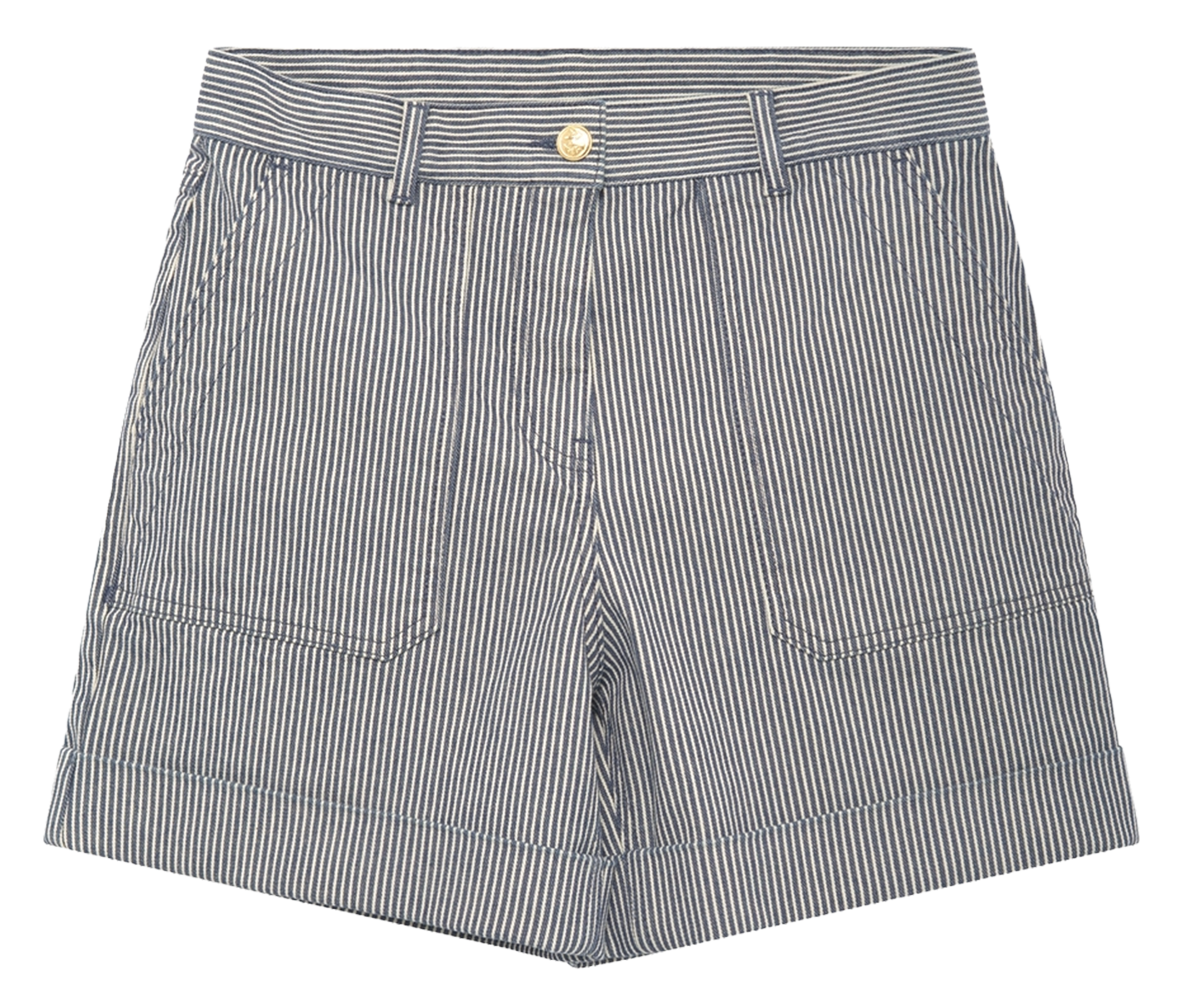 Weite Taillenshorts aus Baumwoll-Mix PABLO Blau