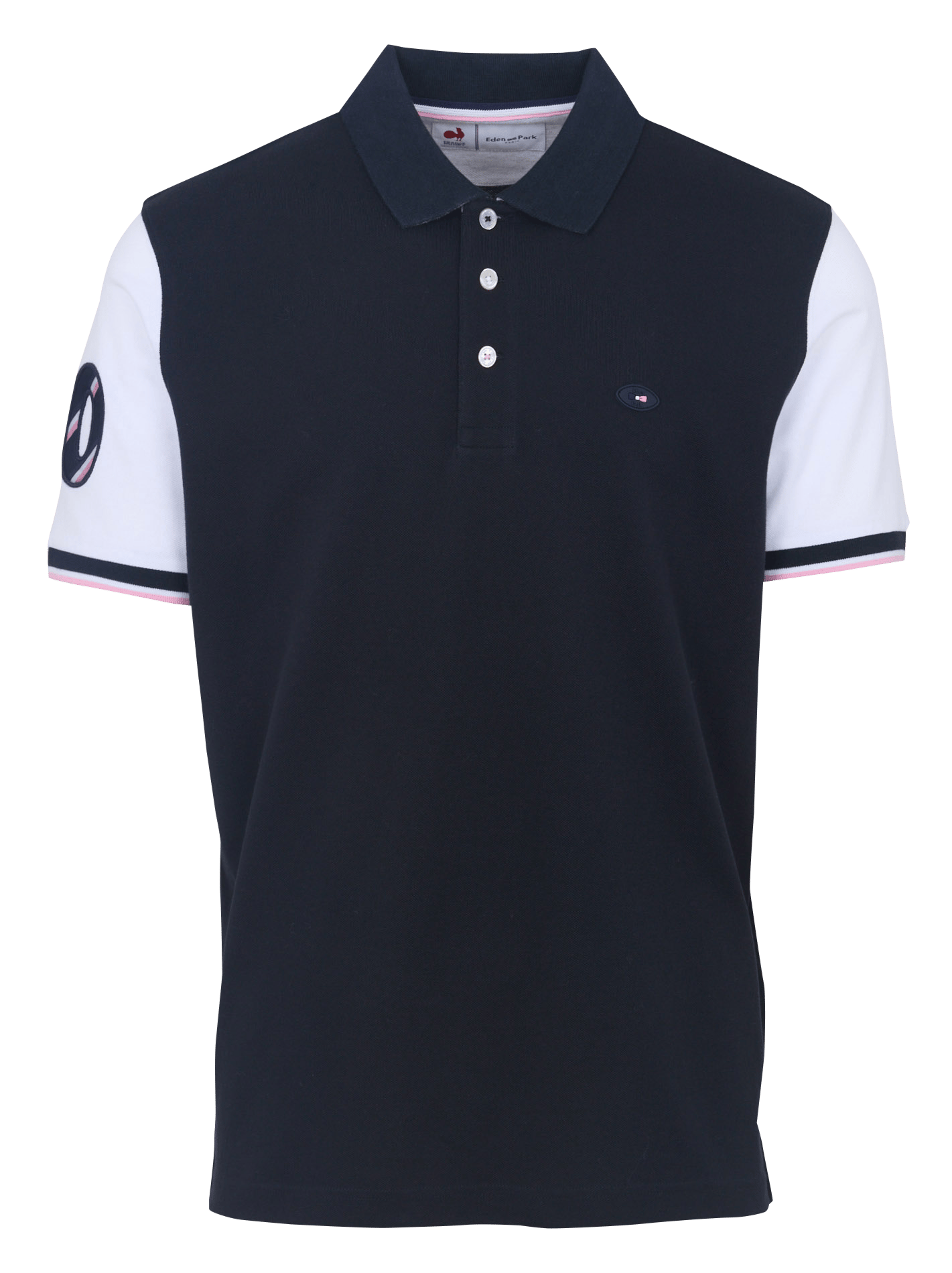 Gerade geschnittenes Poloshirt aus Baumwolle EDEN PARK Blau