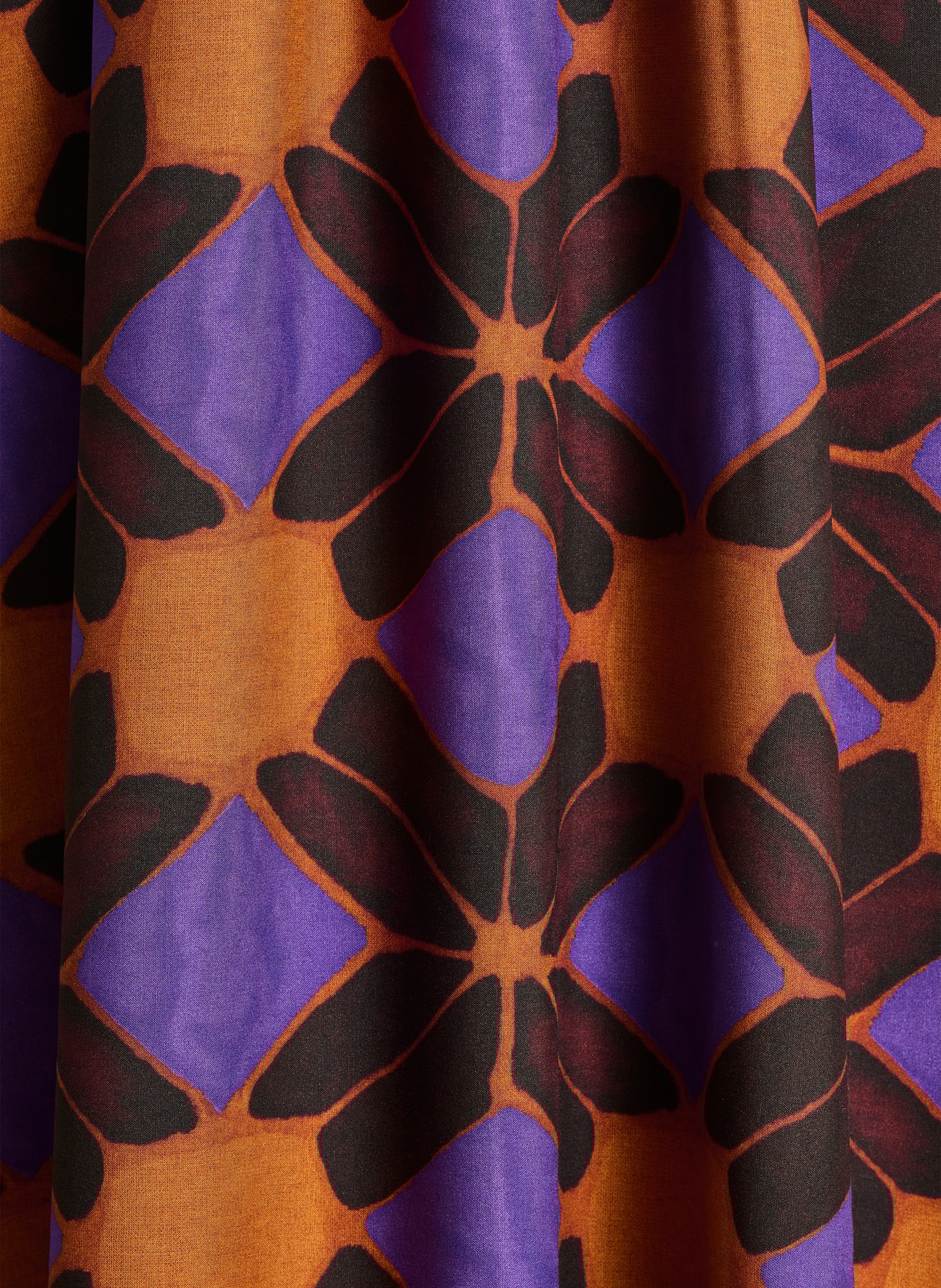 Lange jurk met V-hals en print LA FEE MARABOUTEE Multicolored