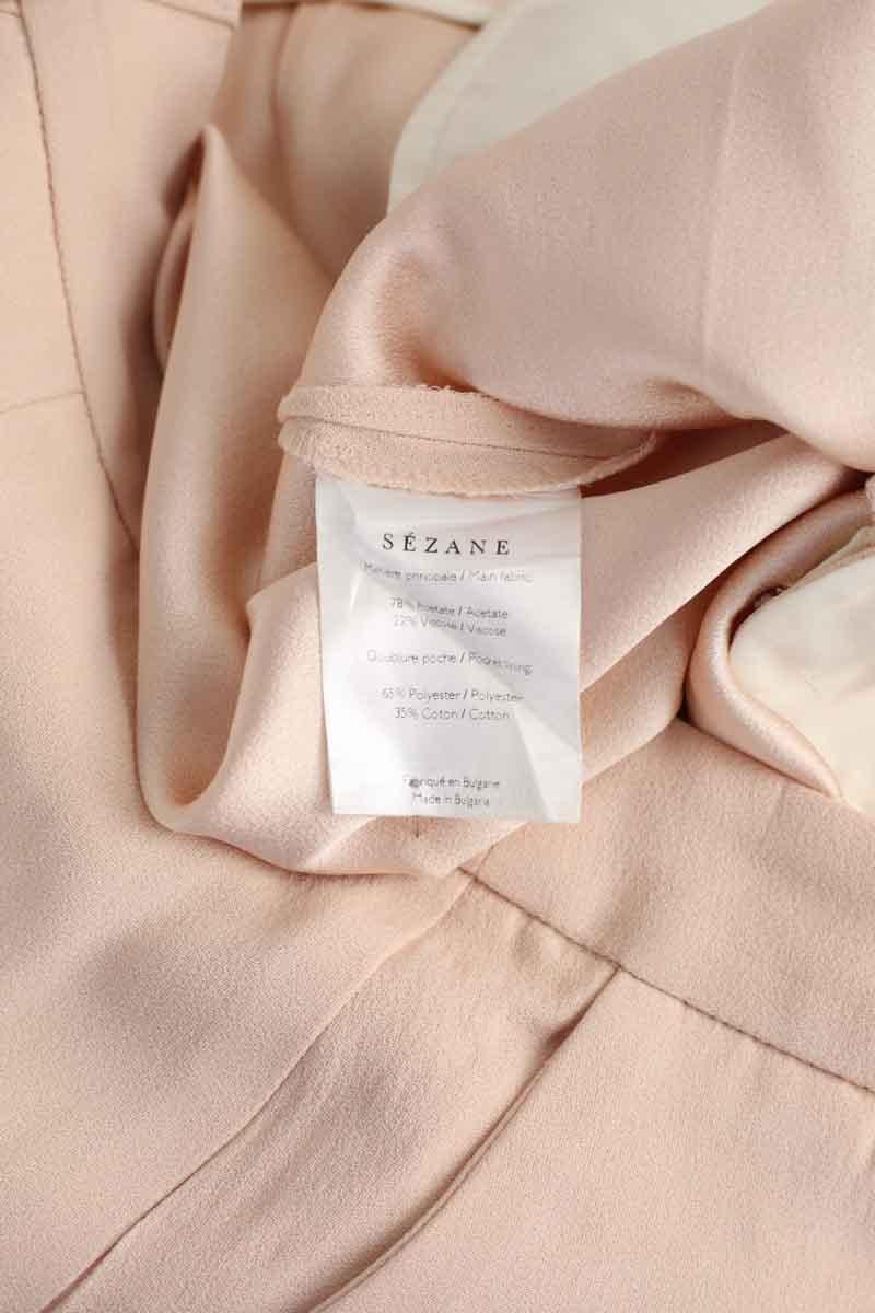 Pantalon droit SEZANE - Seconde main Rose