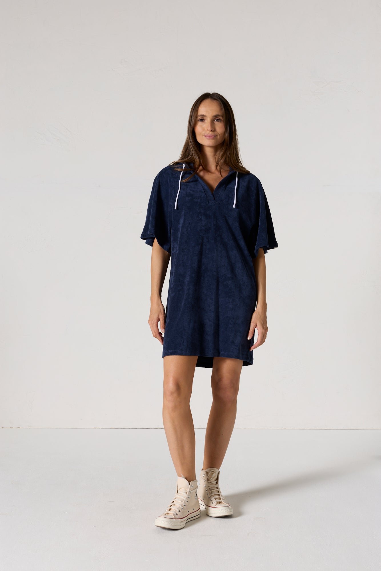 Robe éponge à capuche pearl JOTT Bleu
