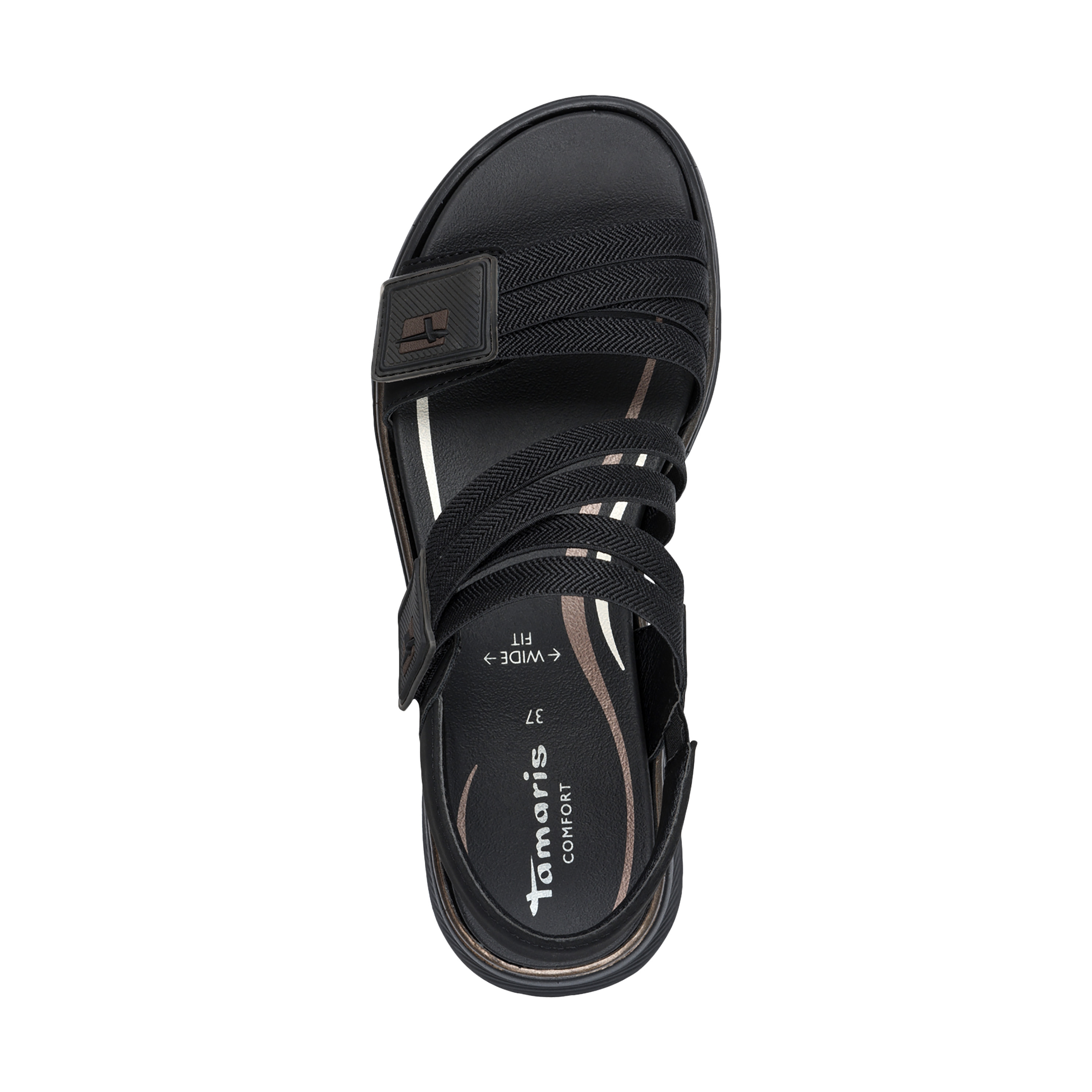 Comfort strap sandals TAMARIS Black