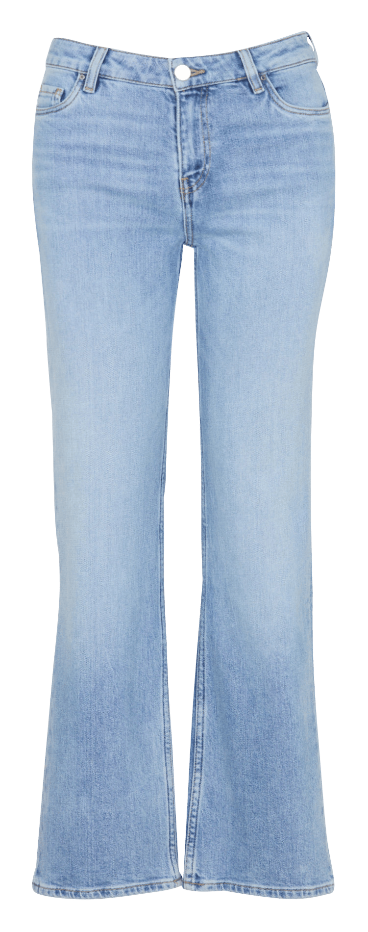 Rechte jeans - katoenblend Blauw