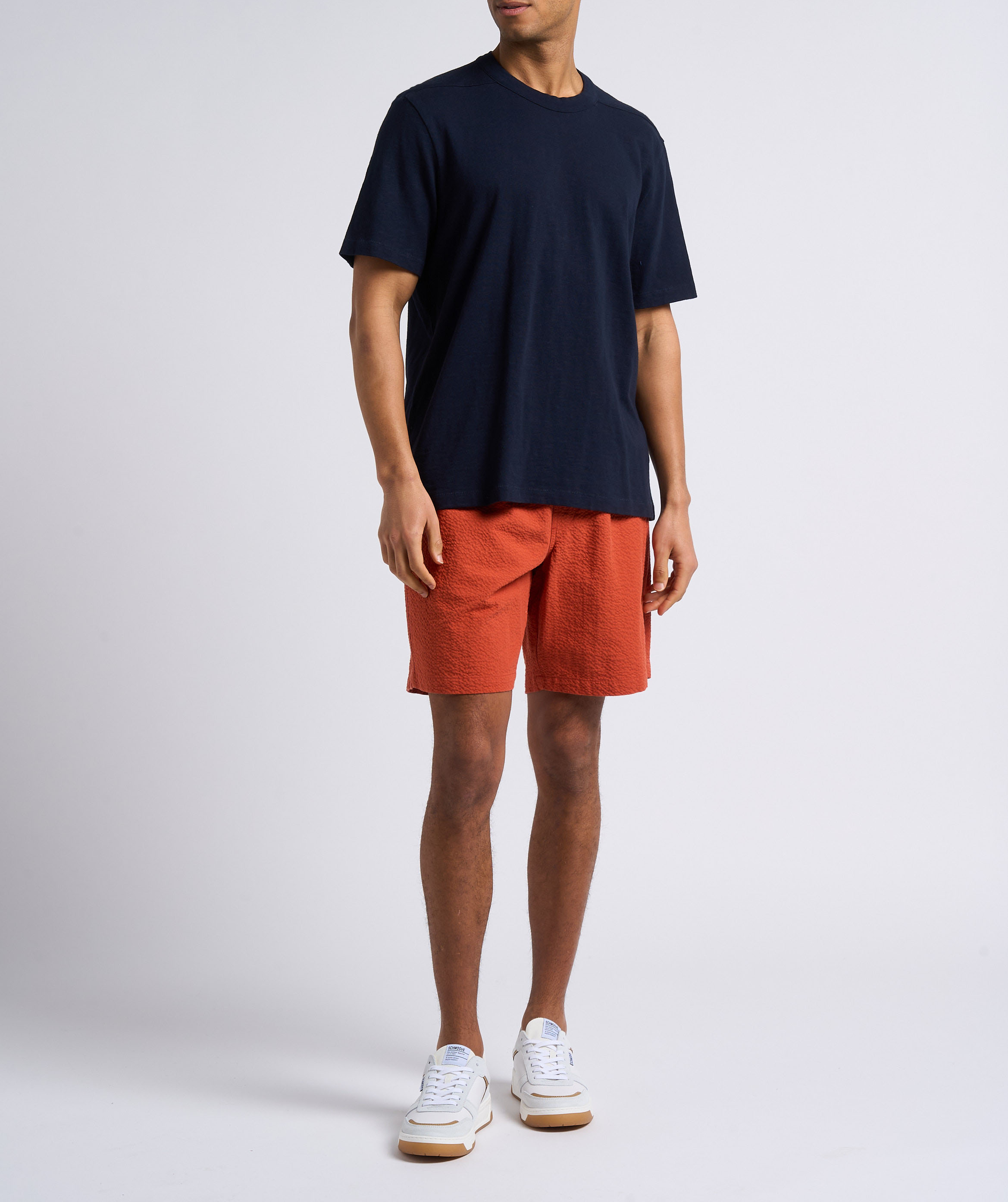 Short droit en coton mélangé HOMECORE Orange