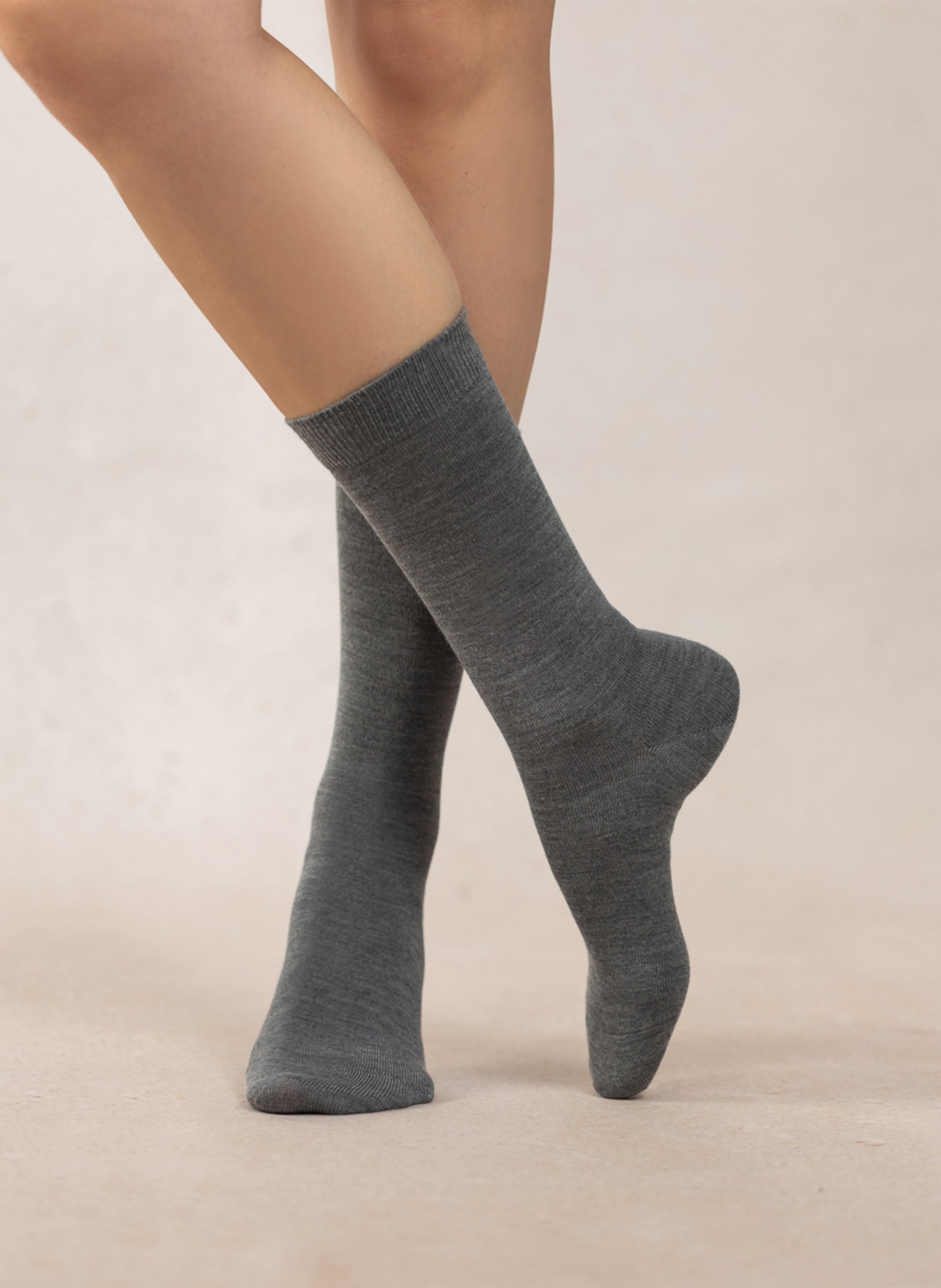 Wool and silk blend socks BLEUFORET