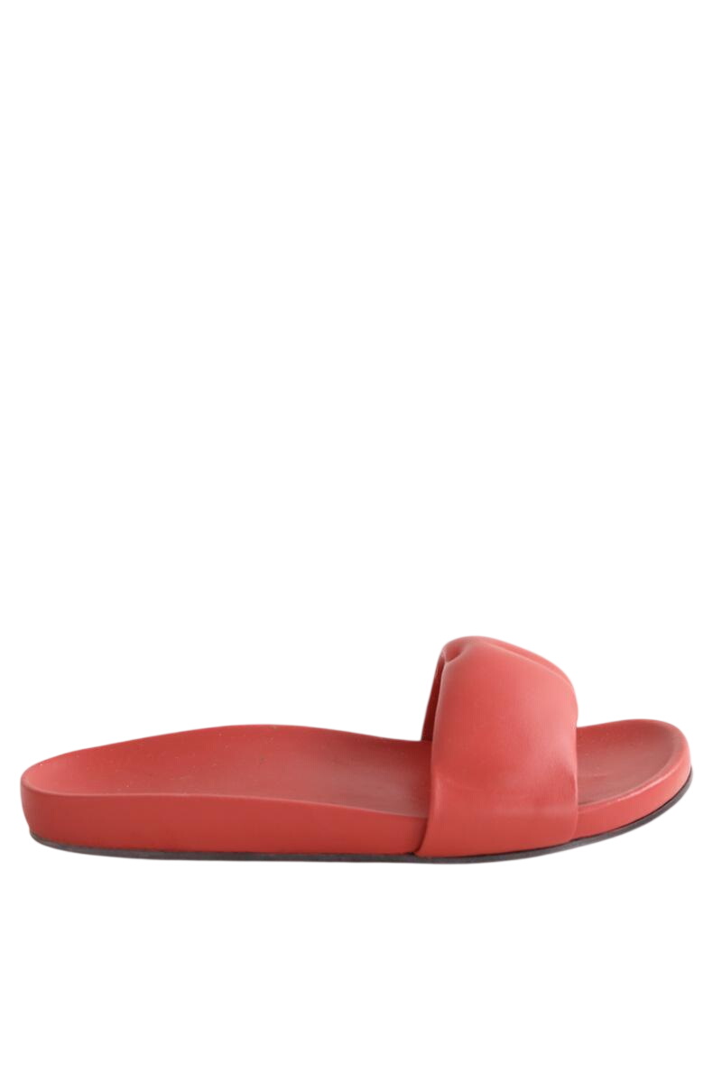 Faux leather sandals LONGCHAMP - Seconde Main Pink