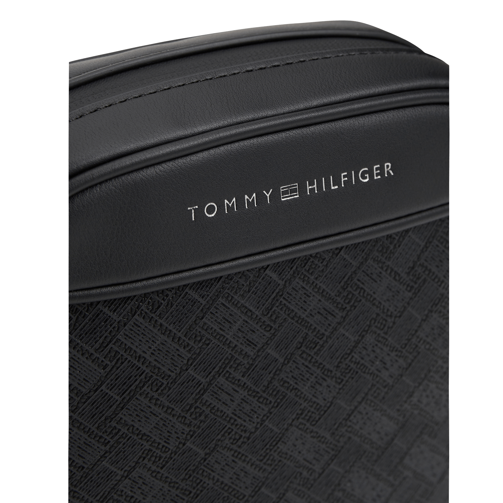 Strukturierte Umhängetasche TOMMY HILFIGER Schwarz