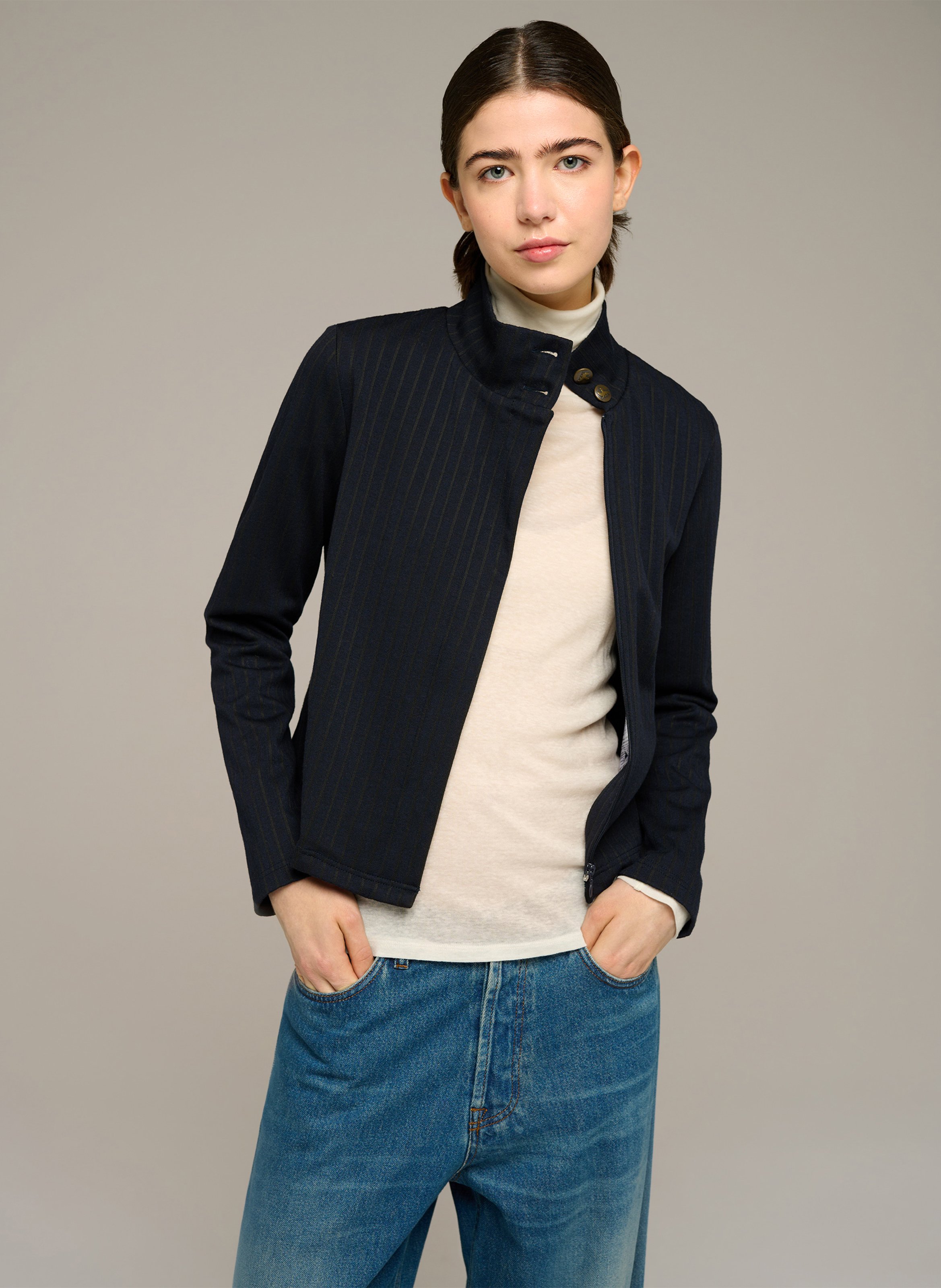 Jacke mit Stehkragen COTELAC Blau