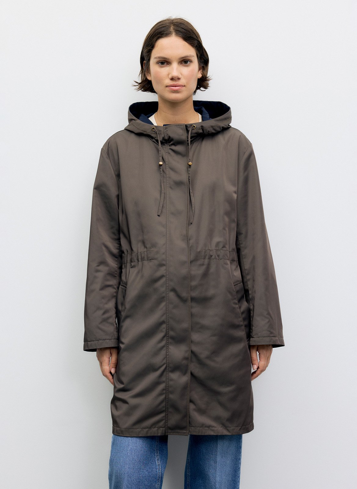 Gerade geschnittener Kapuzenparka GERARD DAREL Braun