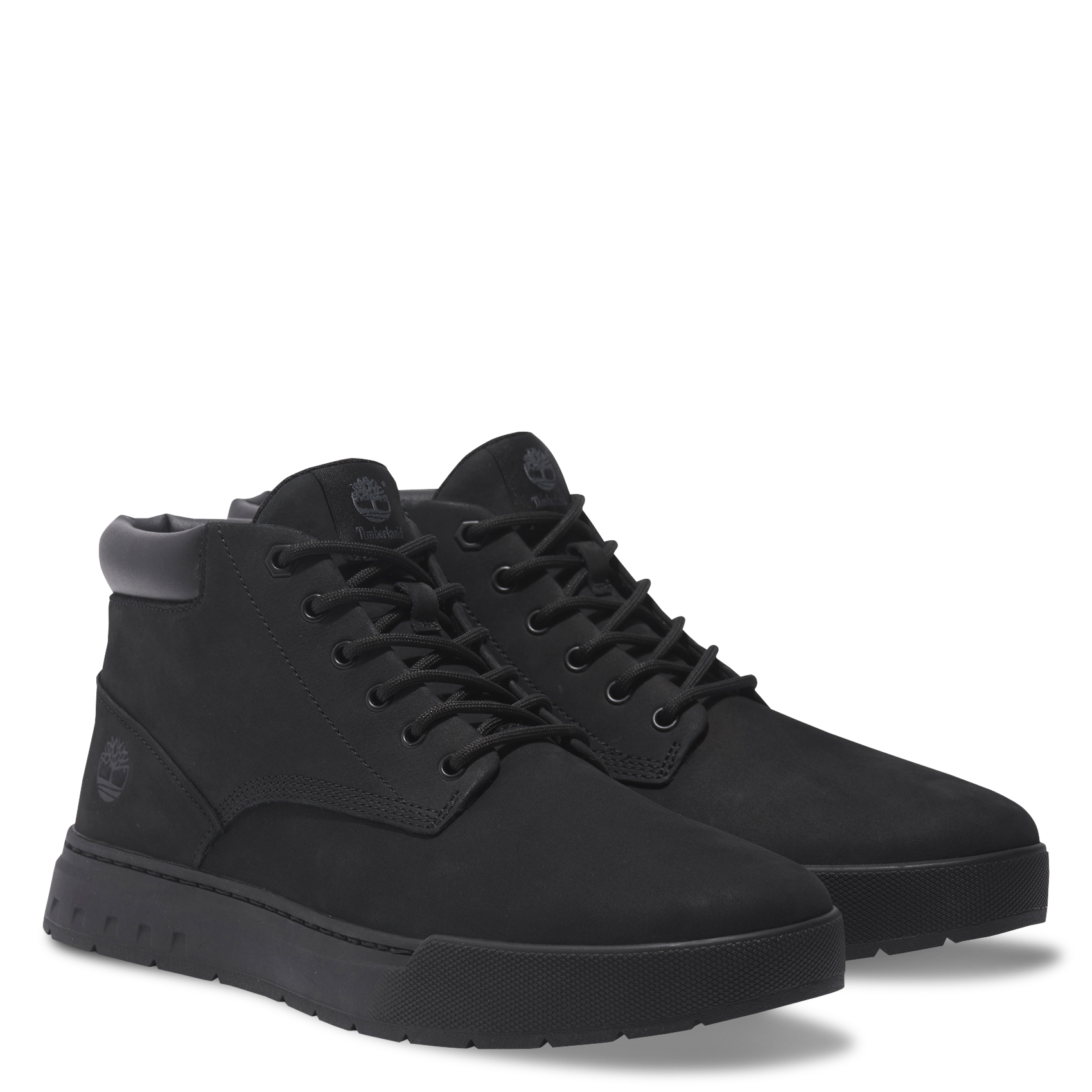 Baskets mi-haute en cuir TIMBERLAND Noir