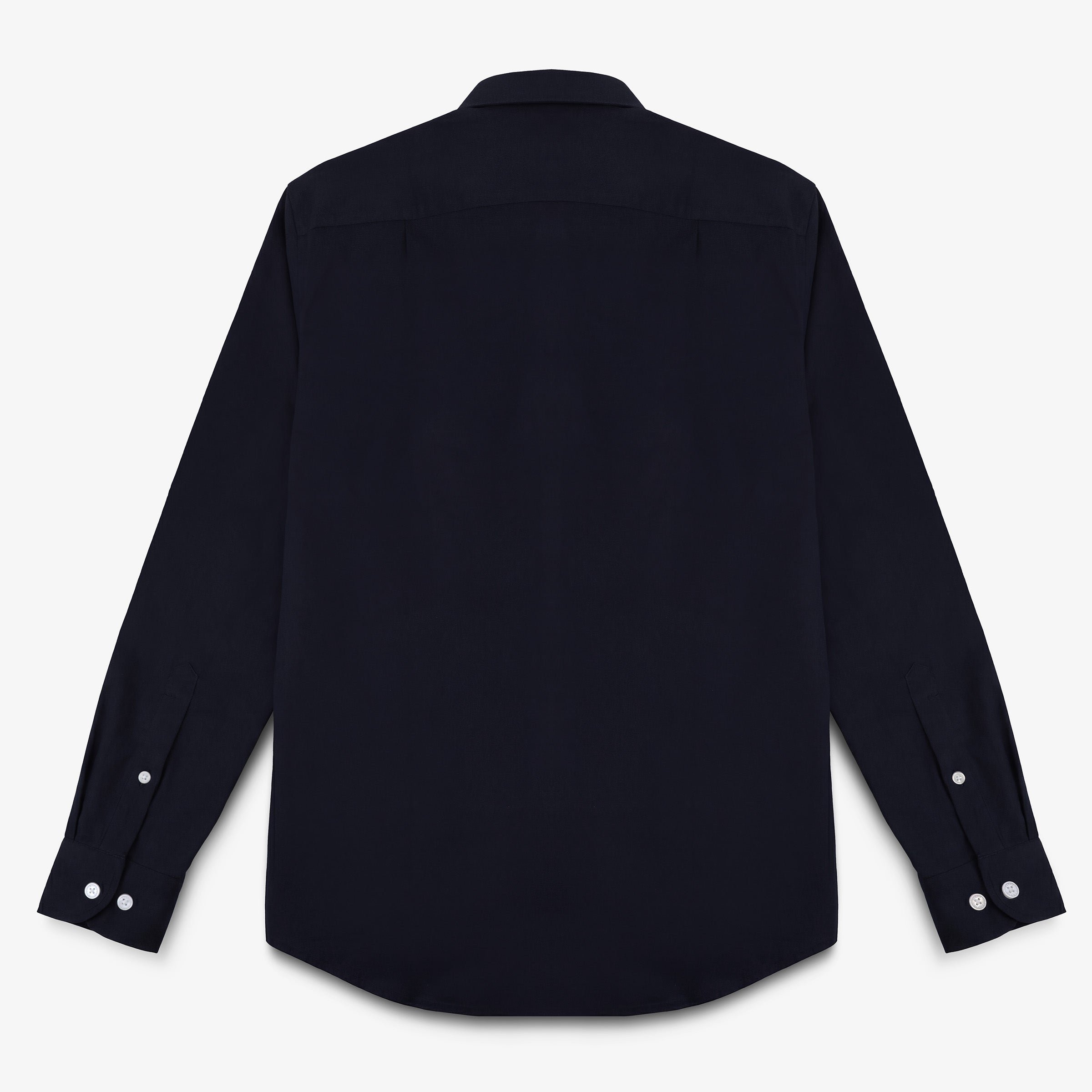 Chemise manches longues en coton avec poche poitrine bleu indigo SERGE BLANCO Bleu