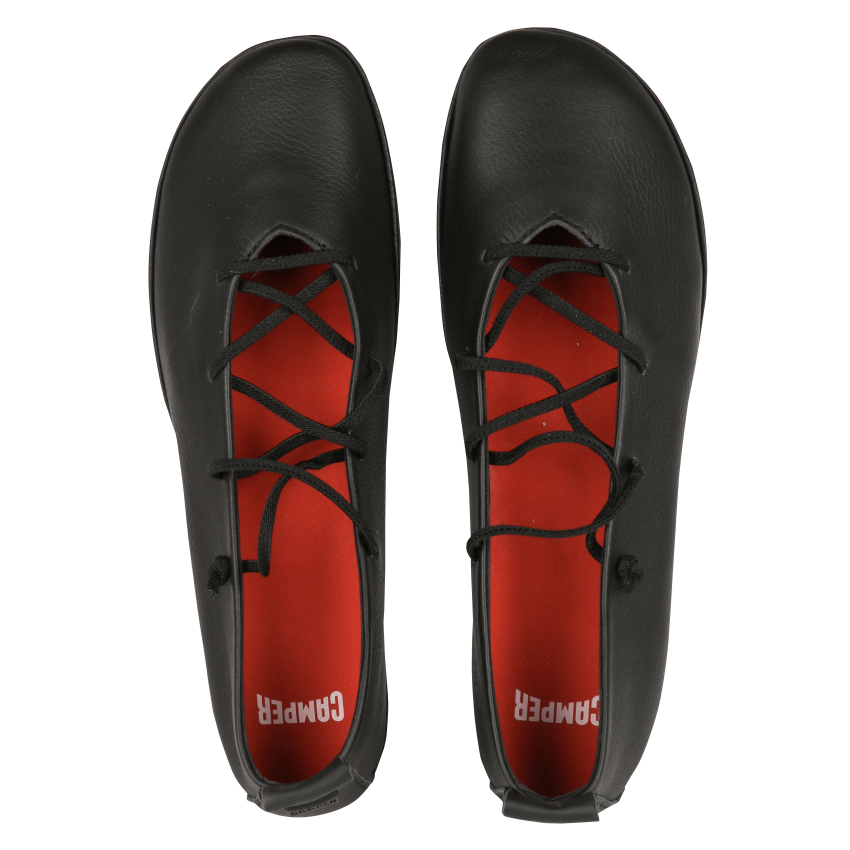 Leather ballet pumps CAMPER Black