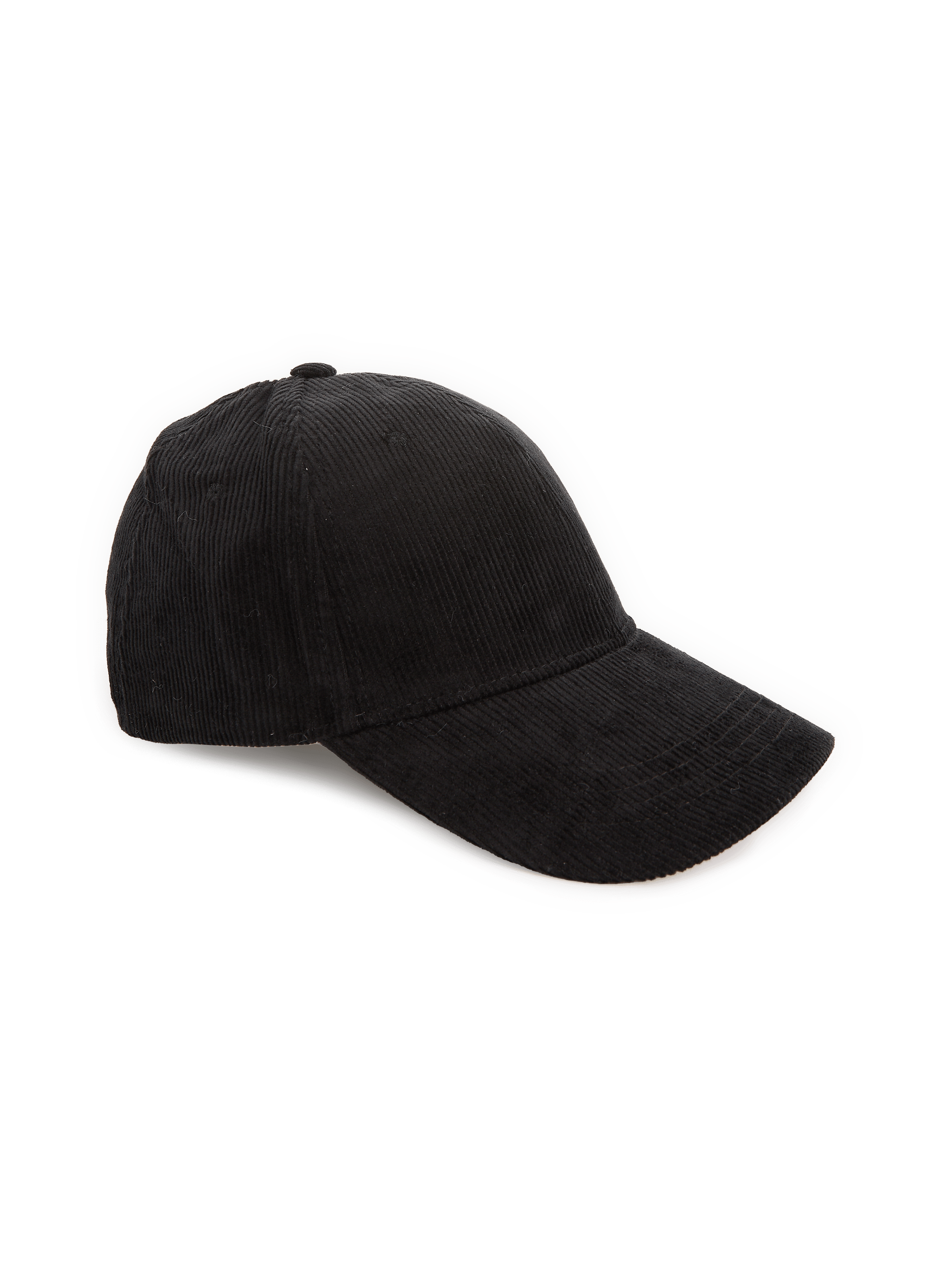 Corduroy cotton cap | Black SAISON 1865 Women