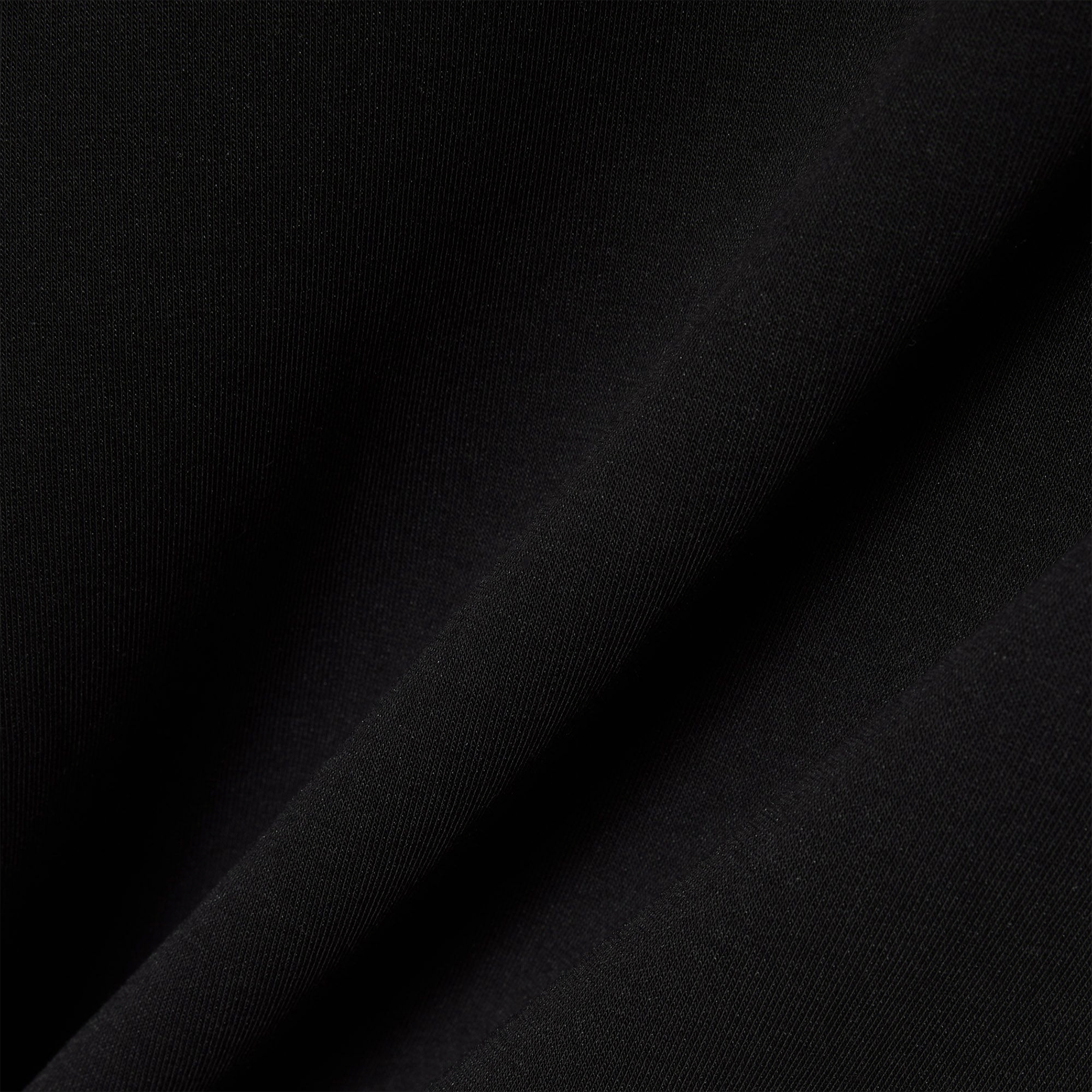 Oversized cotton-blend hoodie LACOSTE Black