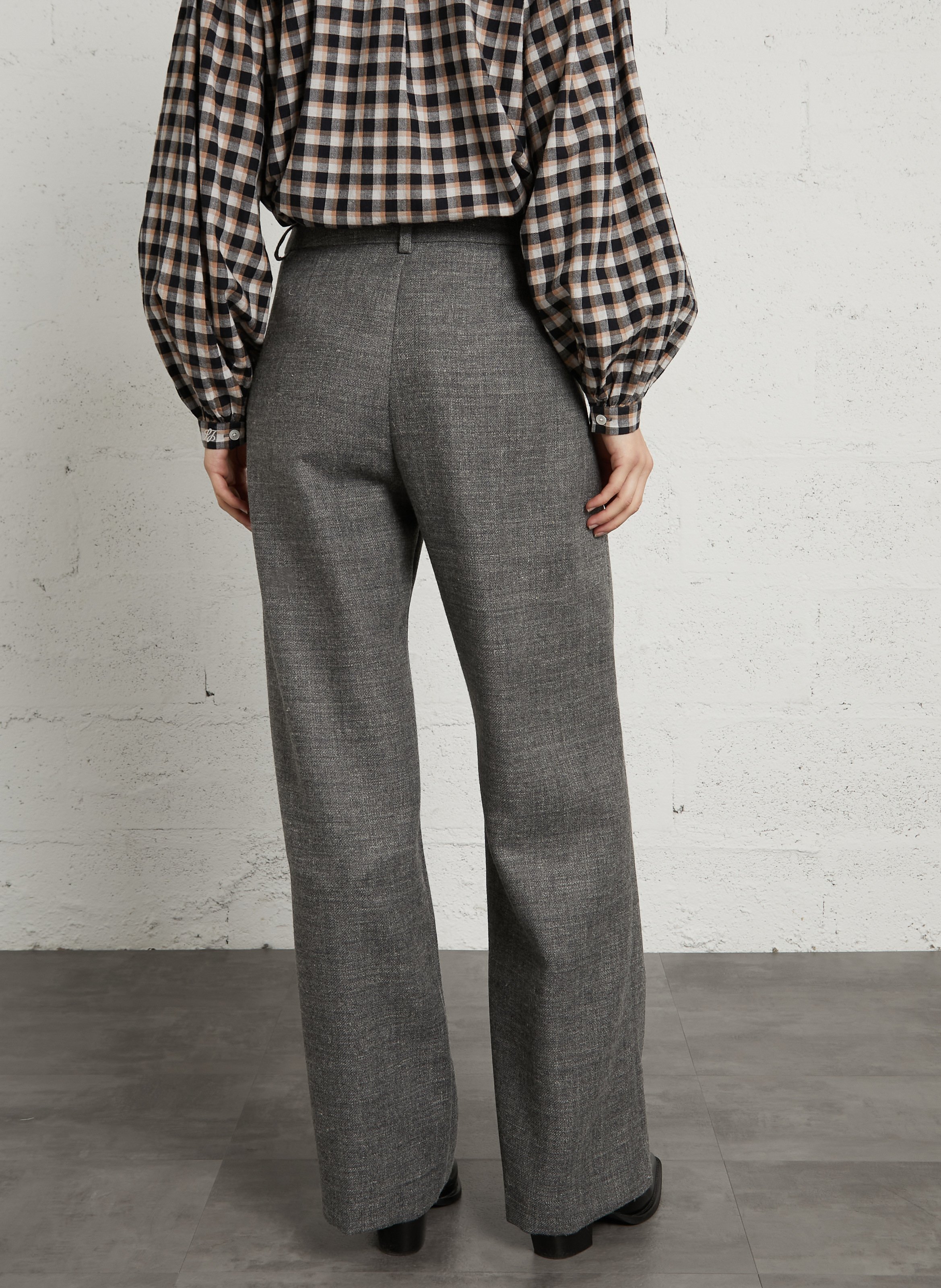 Straight suit trousers DIEGA Grey