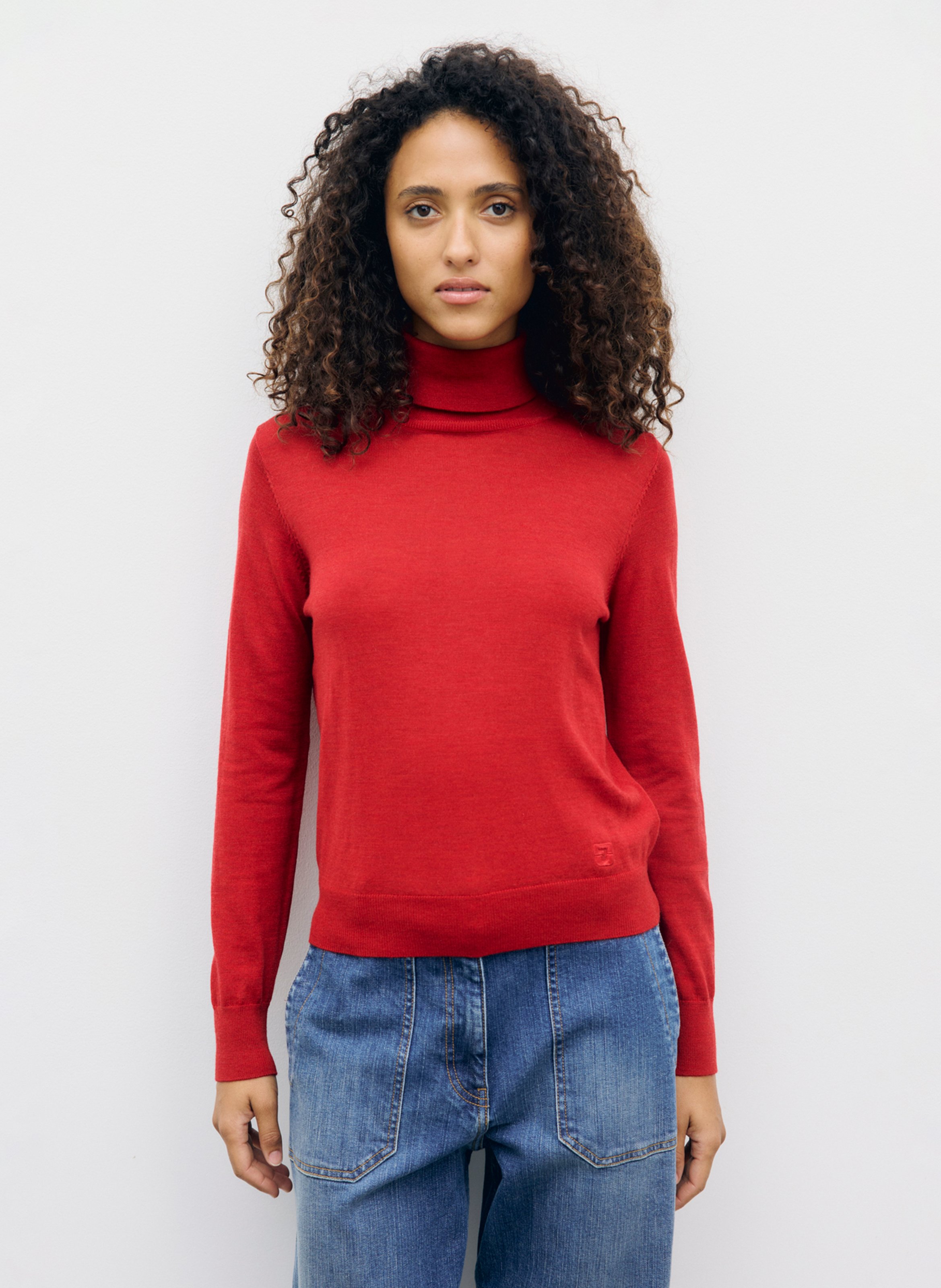 Straight wool polo neck jumper GERARD DAREL