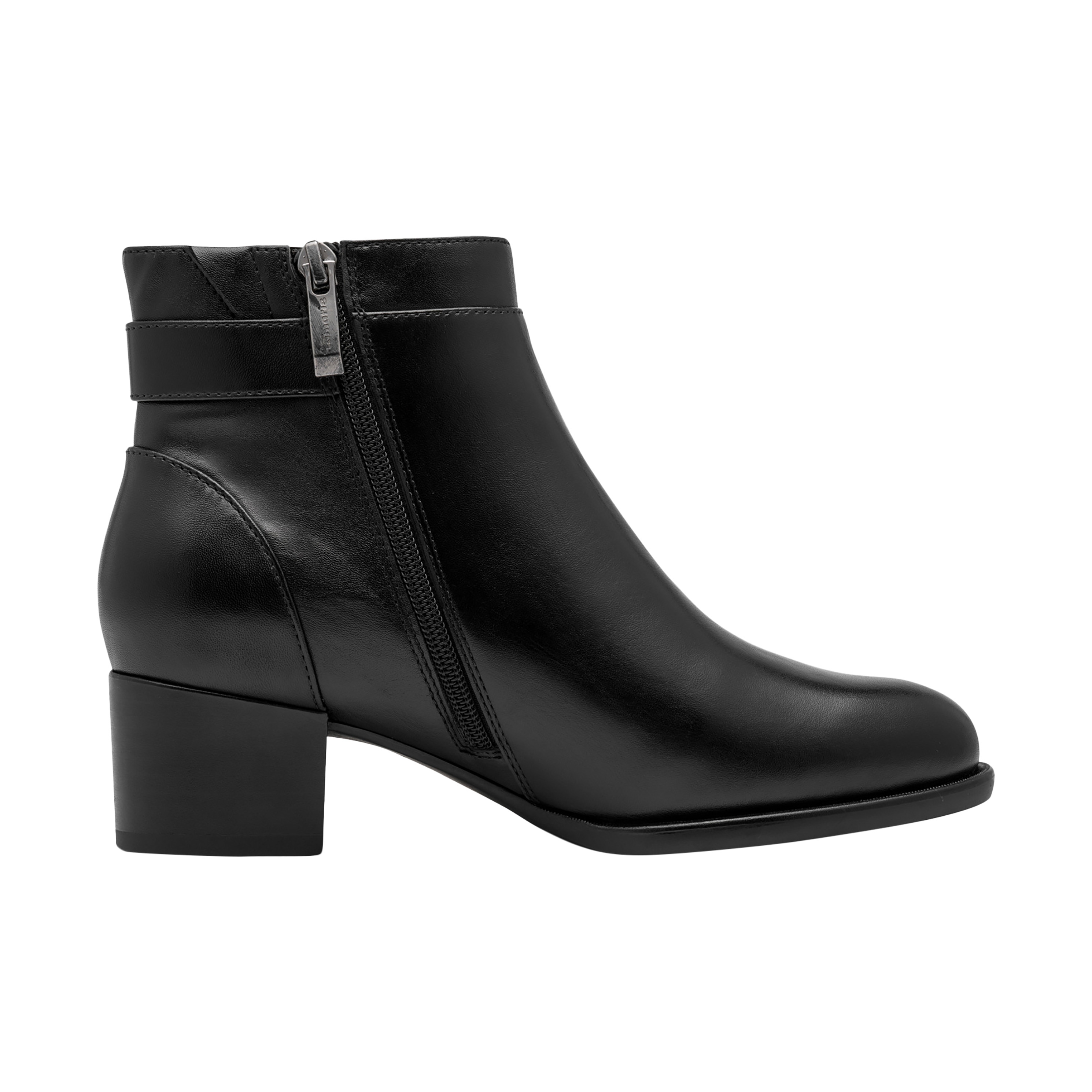 Leather ankle boot TAMARIS Black