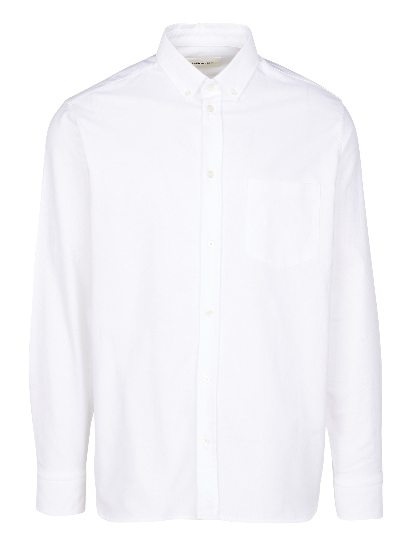 Hemd aus Baumwoll-Twill, Regular Fit SAISON 1865 Weiss