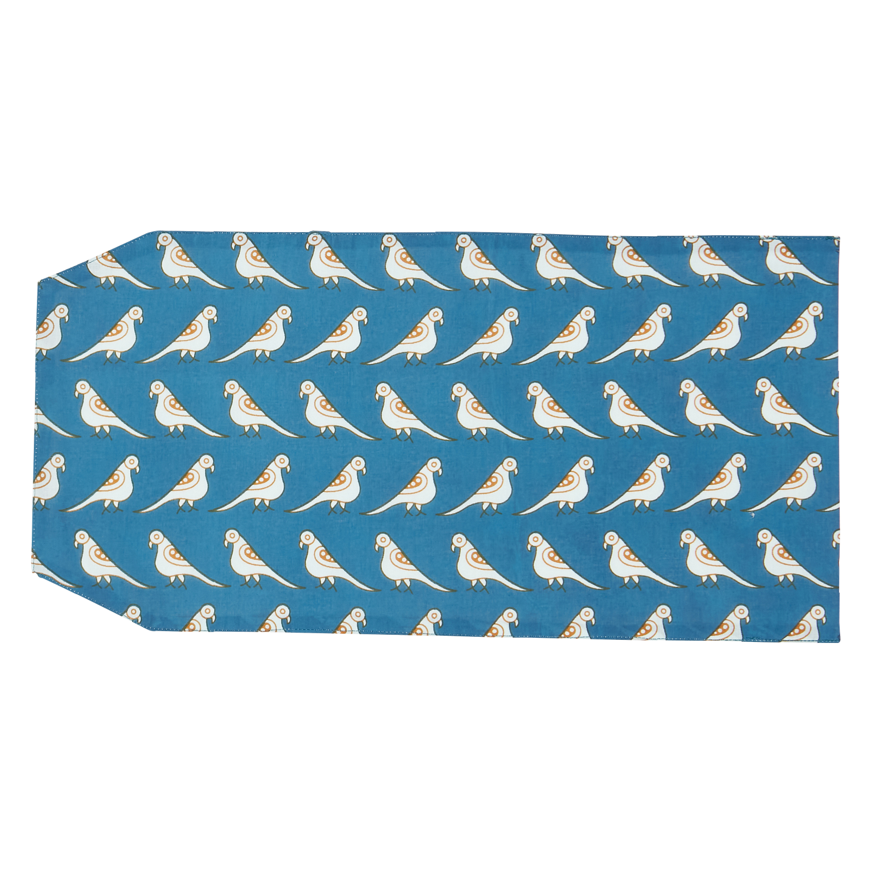 Printed cotton health record protector LUCAS DU TERTRE Blue
