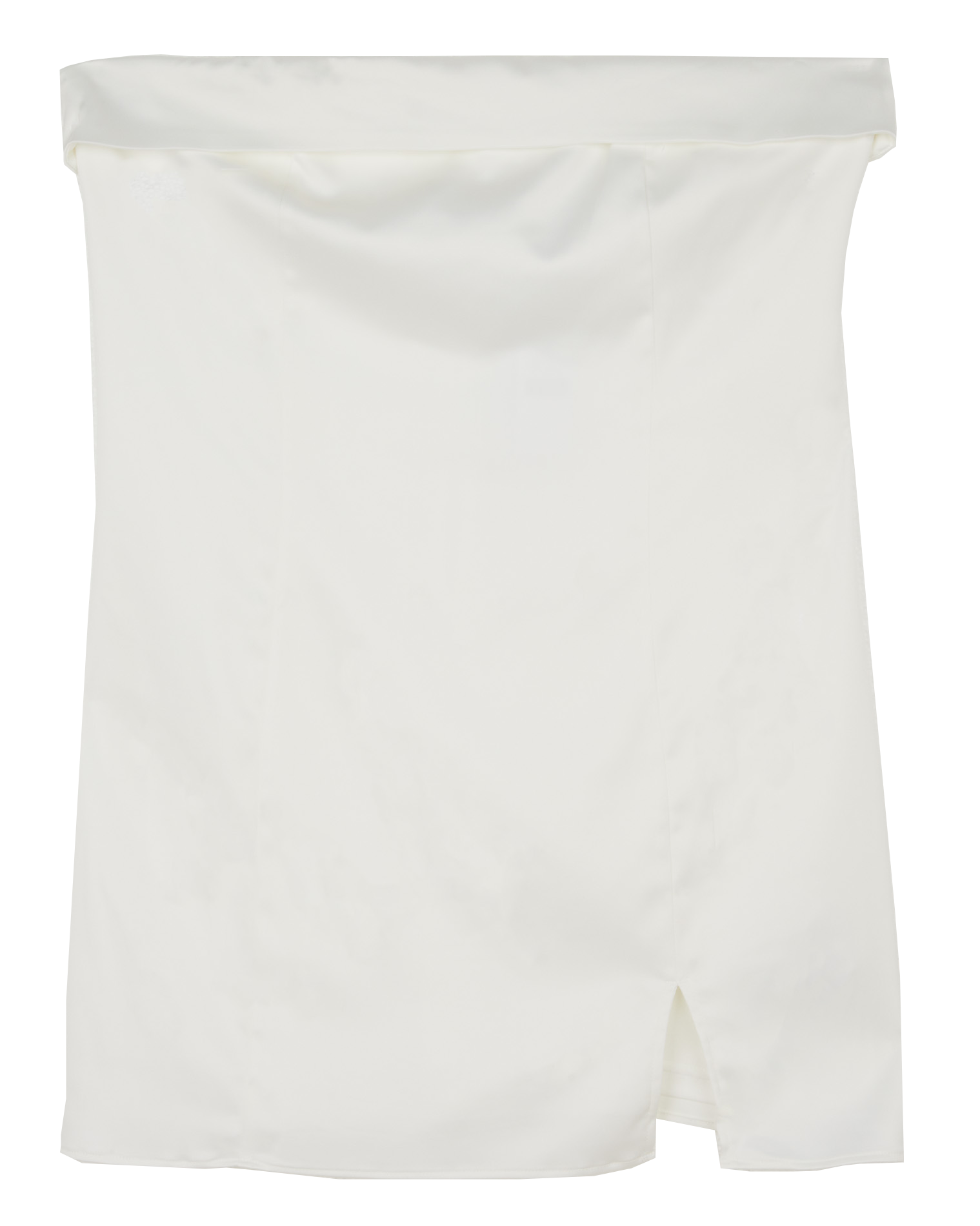 Short satiny strapless dress GINA TRICOT White