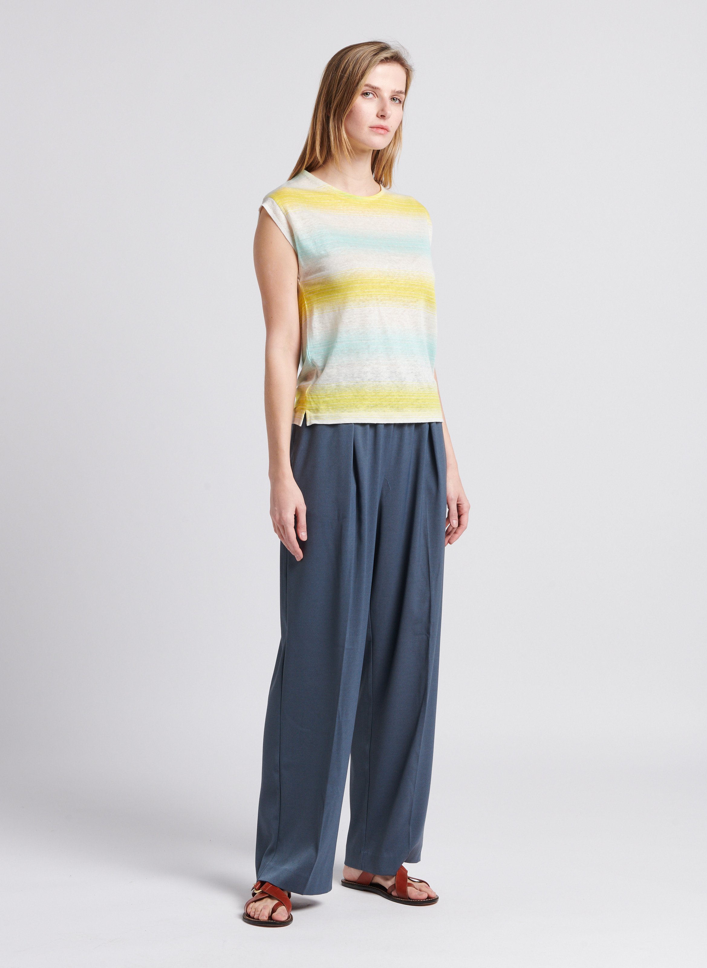 High-waisted wide-leg pants SAMSOE SAMSOE Grey