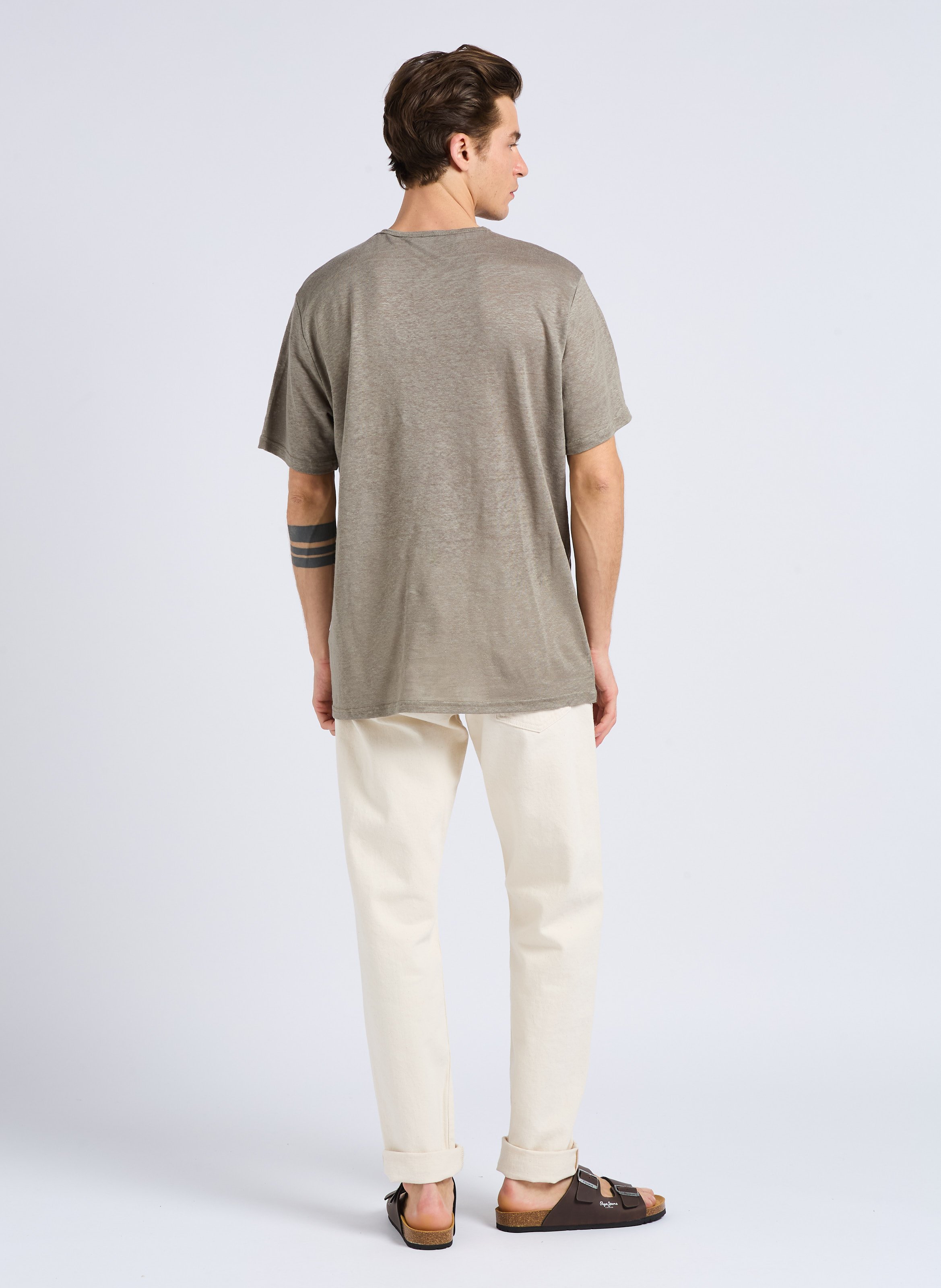 Flat sandals with buckles PEPE JEANS Brown