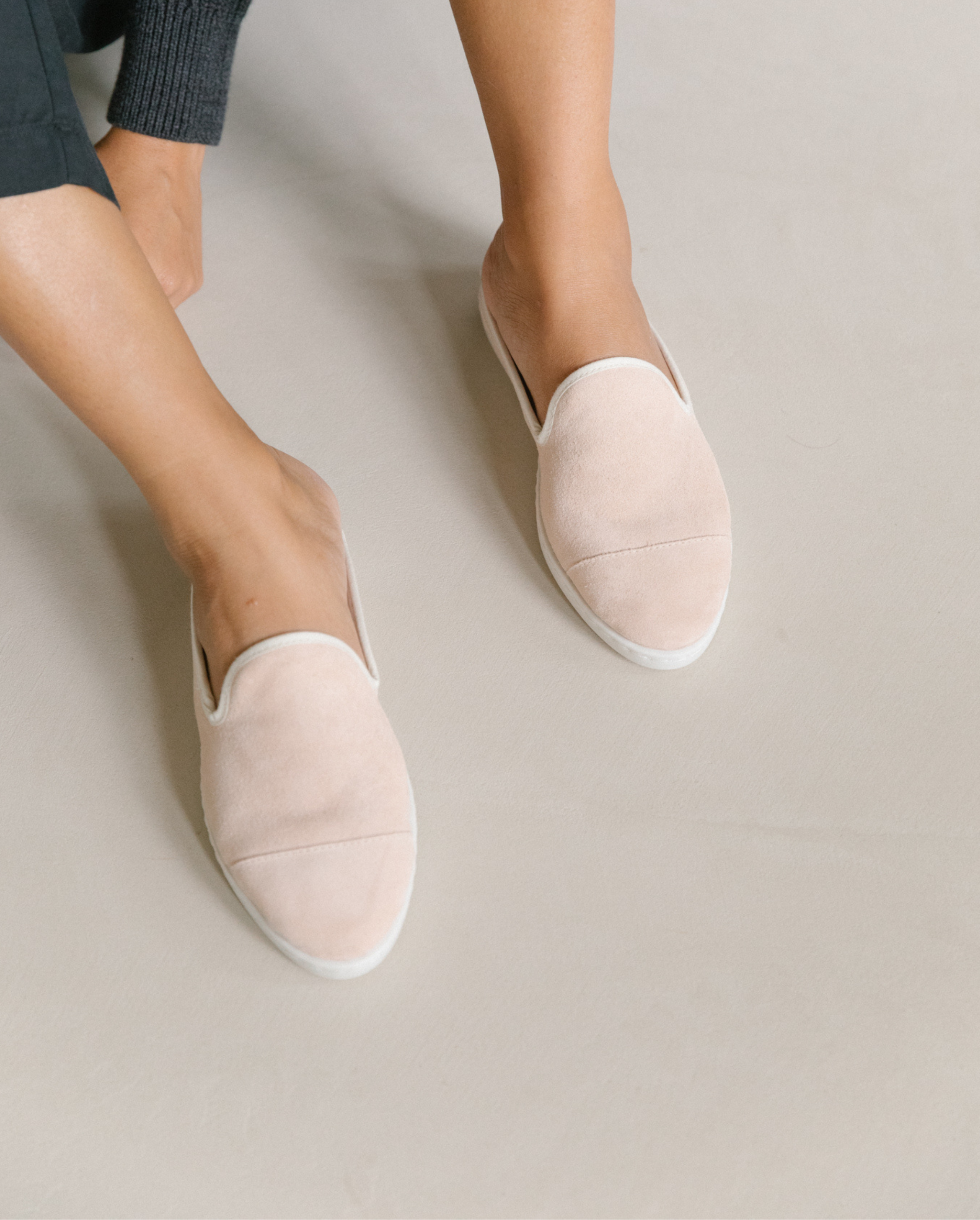 Women's leather mule, pink ANGARDE Pink