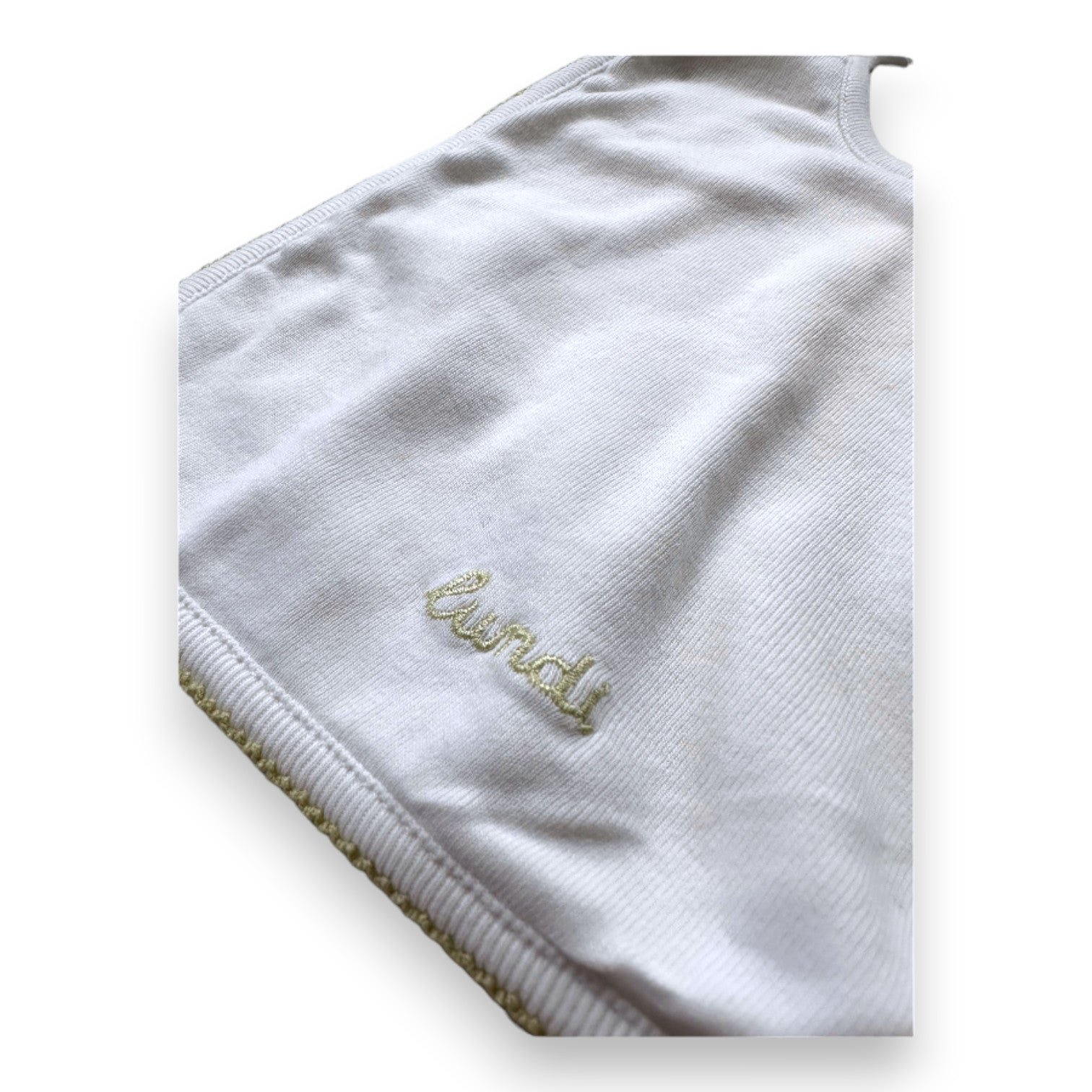 White baby bib - one size BONPOINT - Seconde Main White