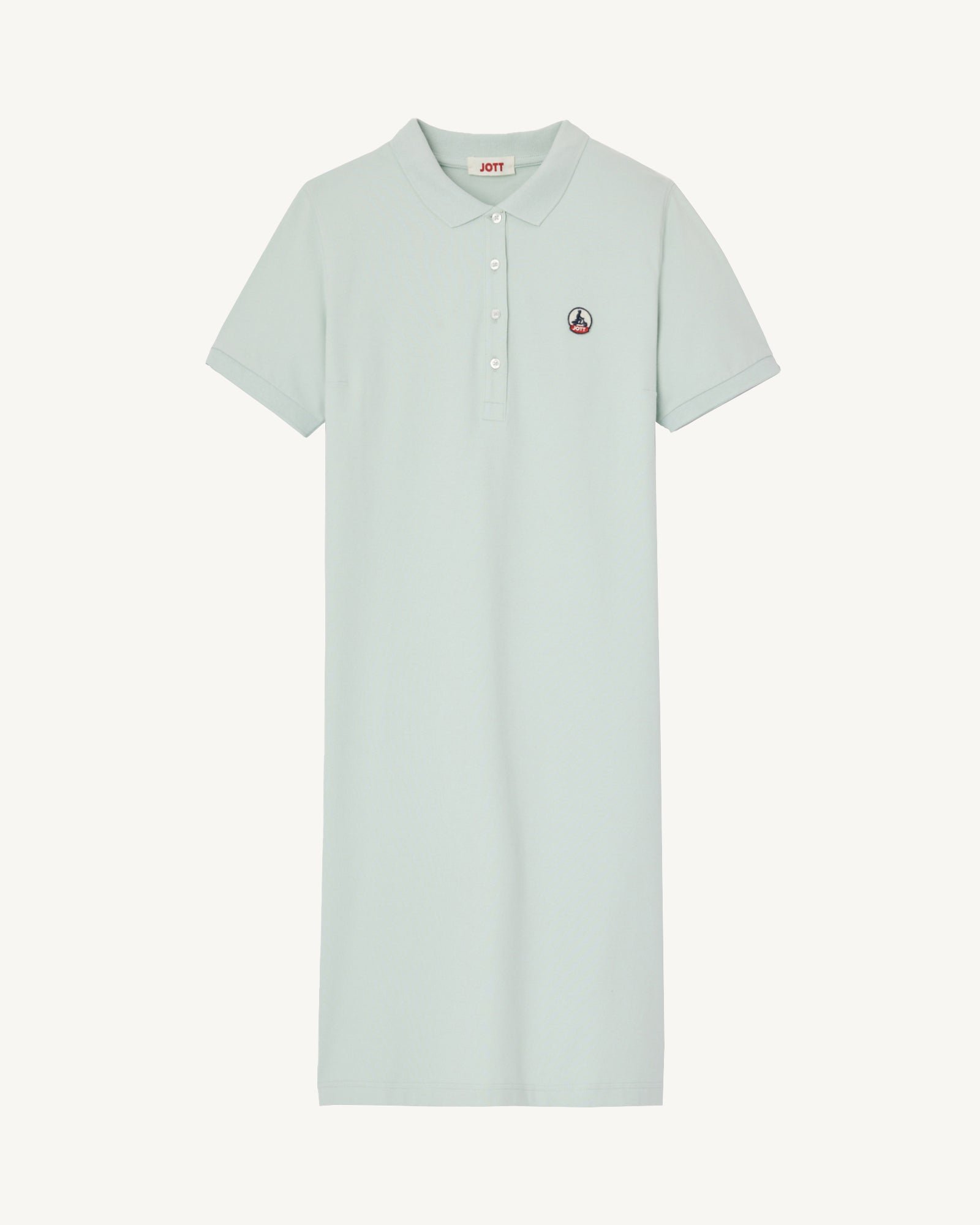 Organic cotton polo dress Palma JOTT Green