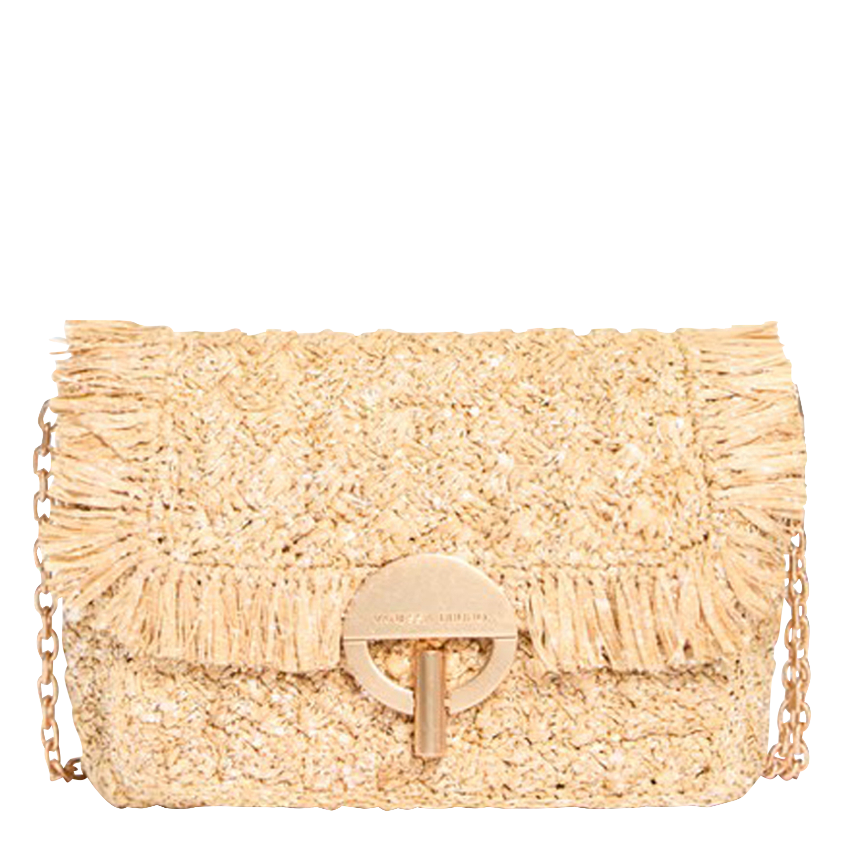 Raffia shoulder bag VANESSA BRUNO Beige