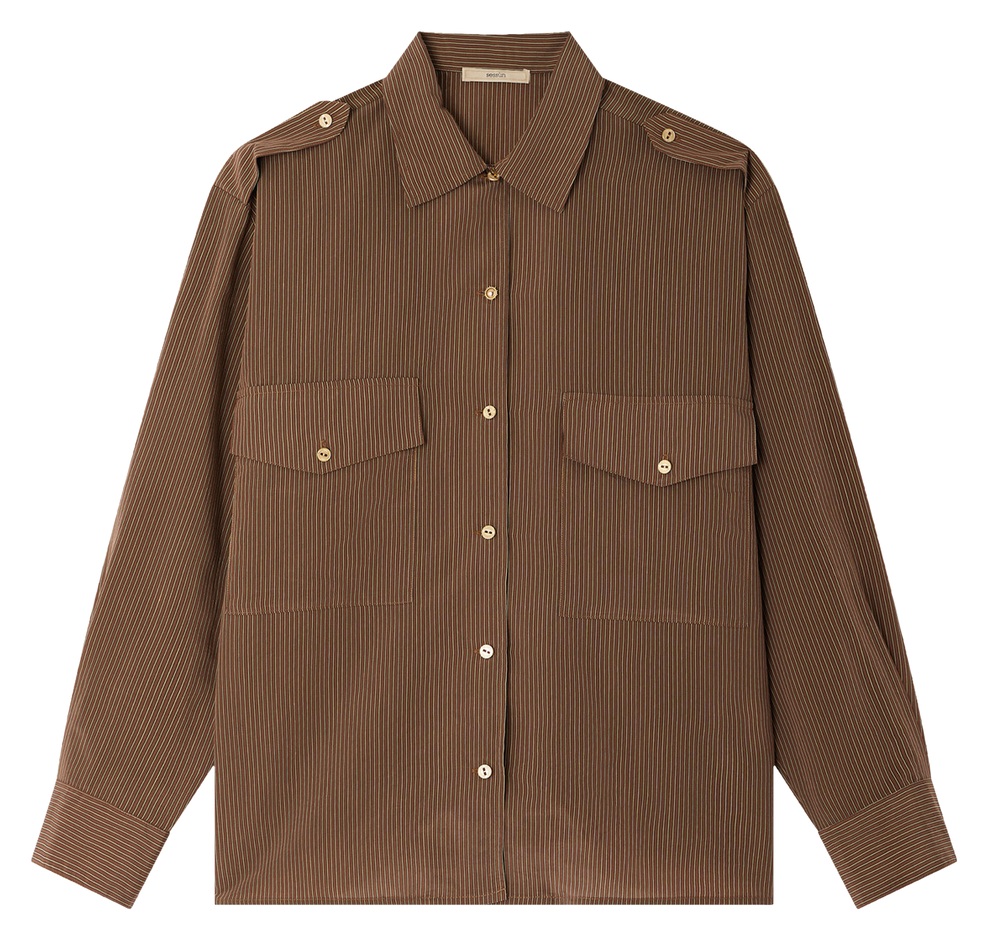 Chemise  col classique  SESSUN Beige