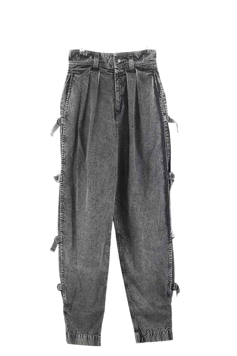 Cotton carrot pants ISABEL MARANT - Seconde Main Grey