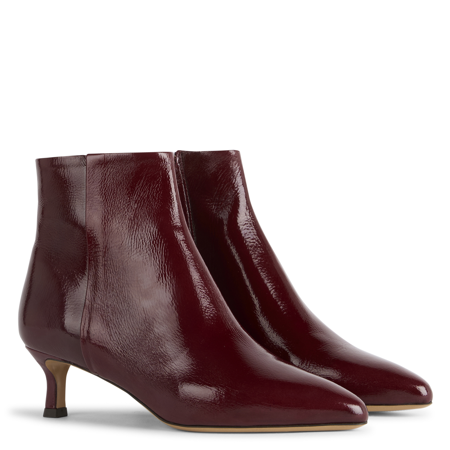 Bottines en cuir RIVECOUR Rouge