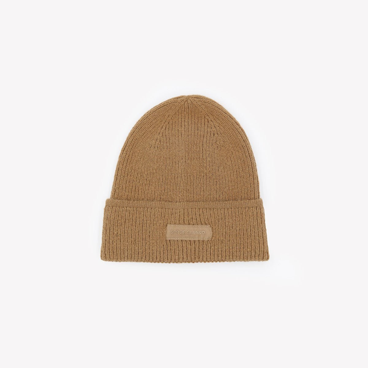 Plain reversible beanie SERGE BLANCO Brown
