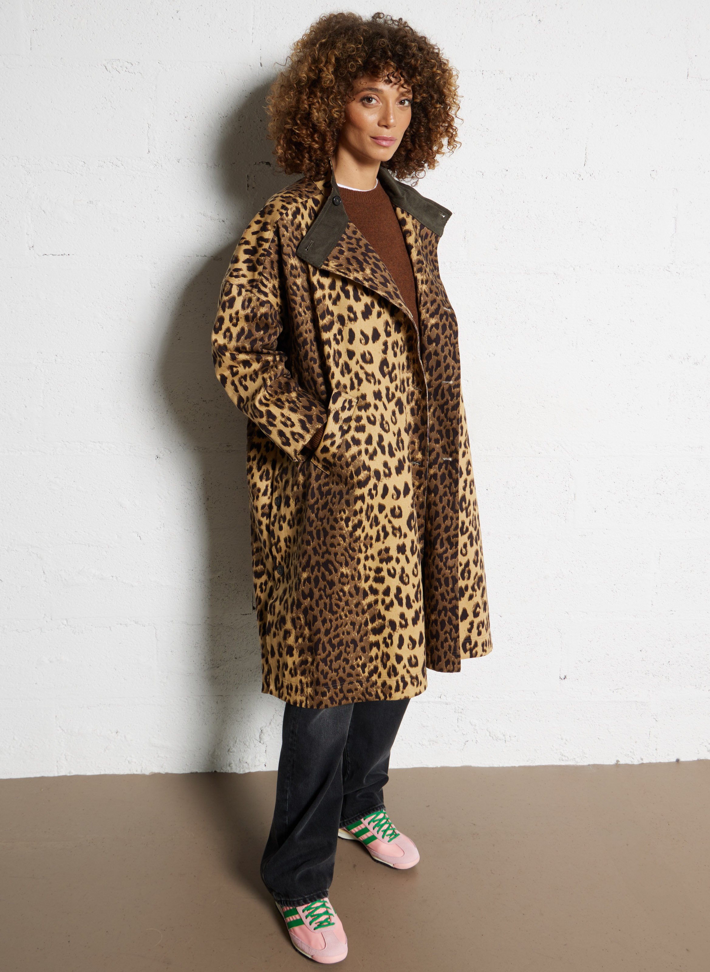Jas met opstaande kraag luipaardprint BELLEROSE Veelkleurig