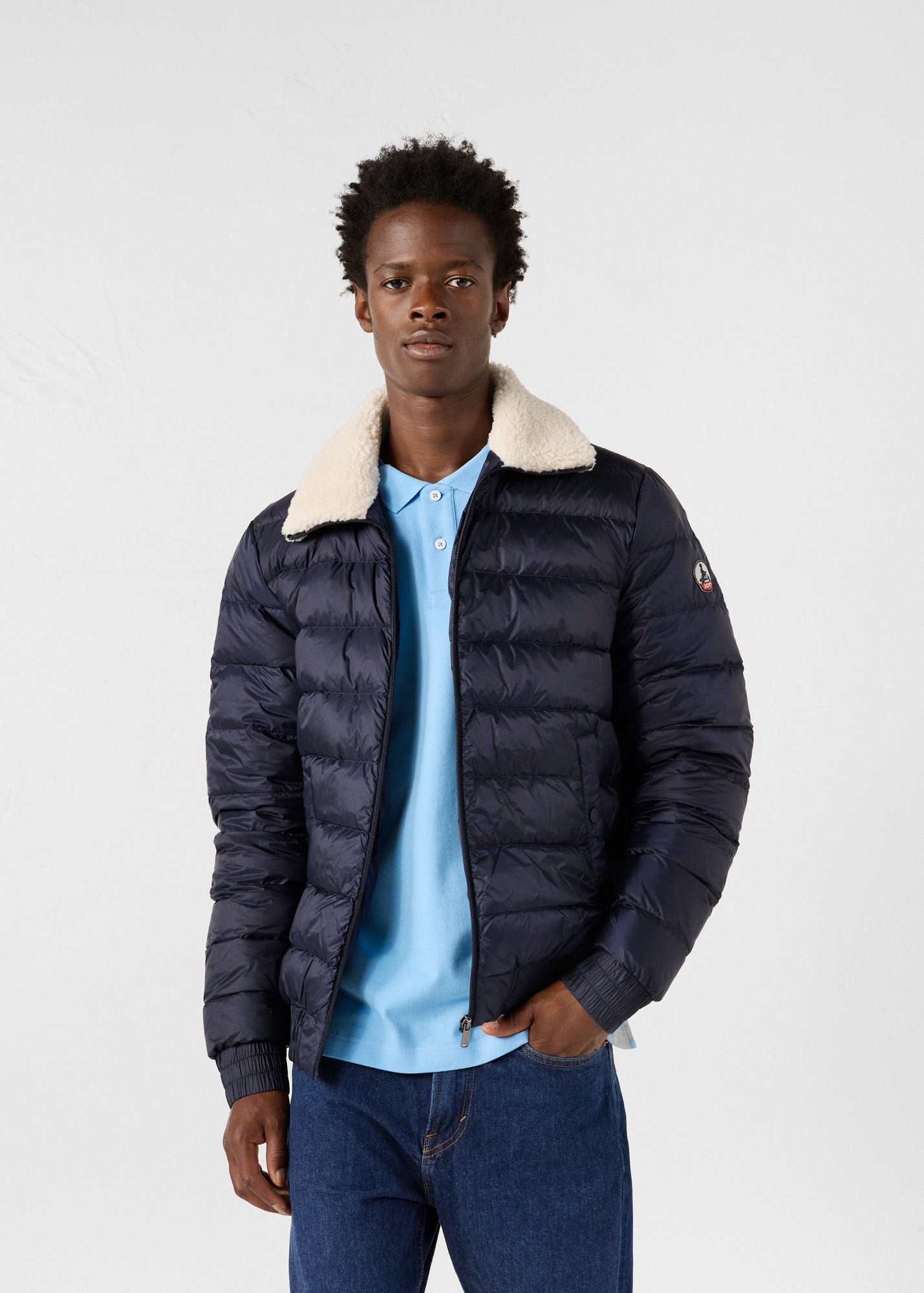 Chuck aviator puffer jacket JOTT Blue