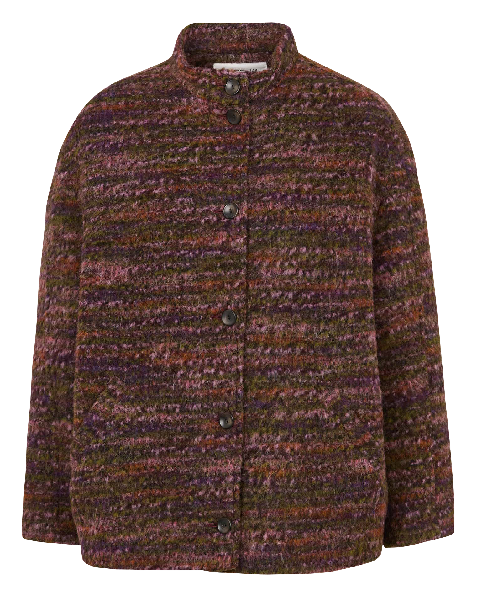 Oversized printed coat with buttons MAISON 123 Multicolored