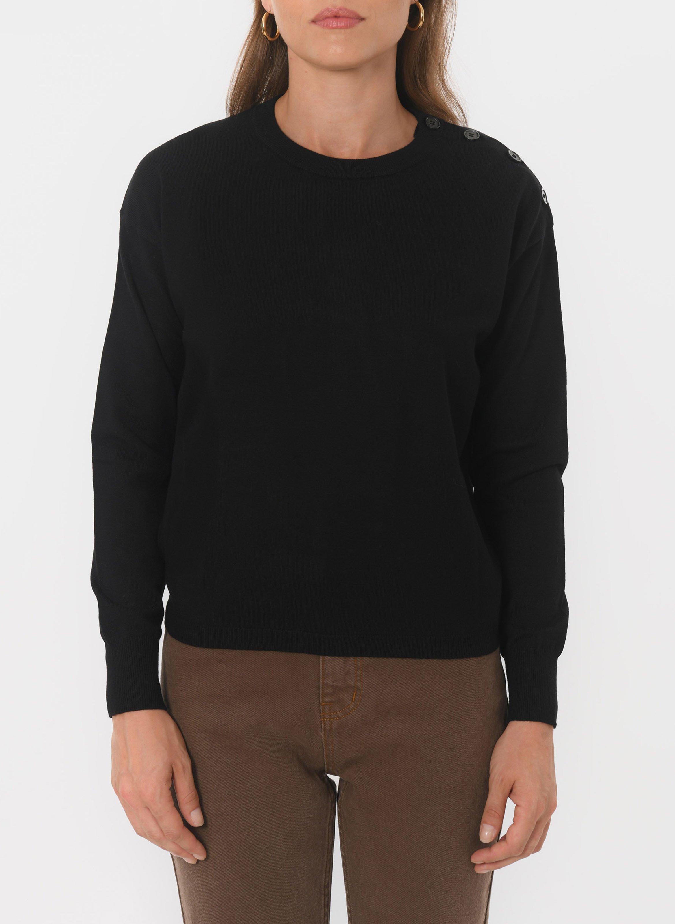 Kurzärmliger Pullover mit Rundhalsausschnitt KOOKAI