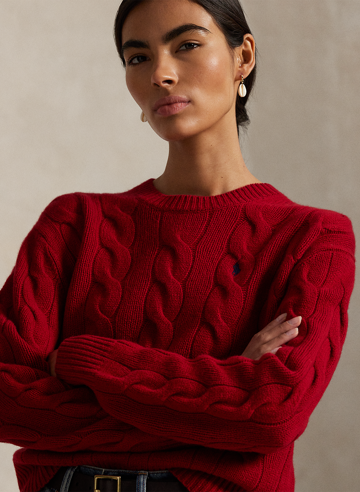 Alpaca wool sweater POLO RALPH LAUREN Red