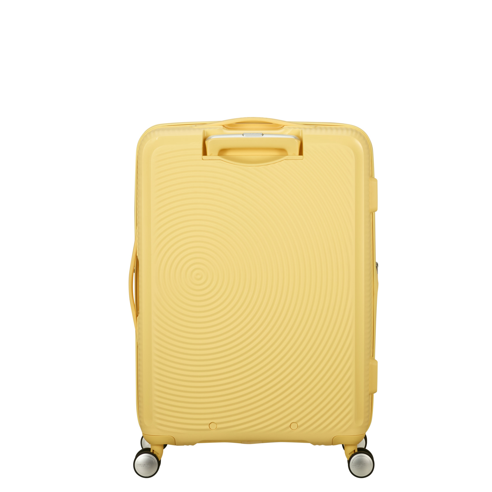 Suitcase with 4 wheels size M Yellow