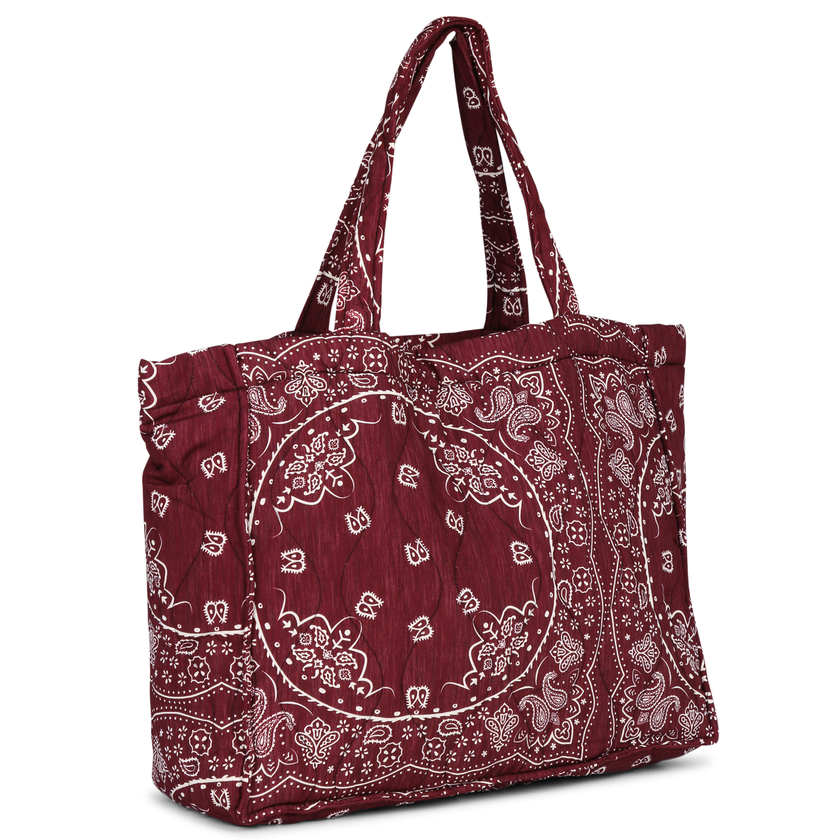 Gepolsterte Tragetasche mit Muster AOKYANOS Rot