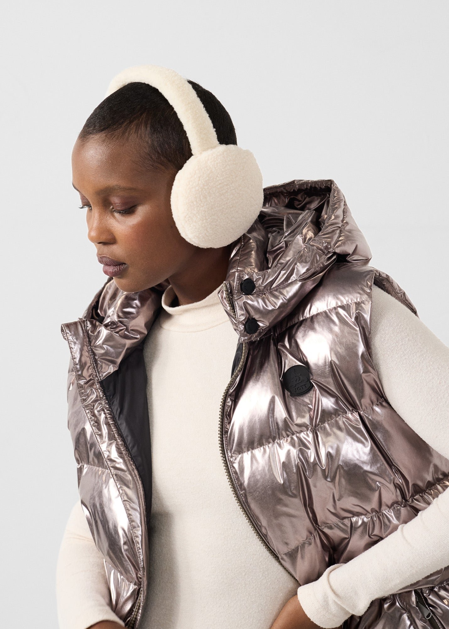 Fuzzy sherpa earmuffs JOTT White