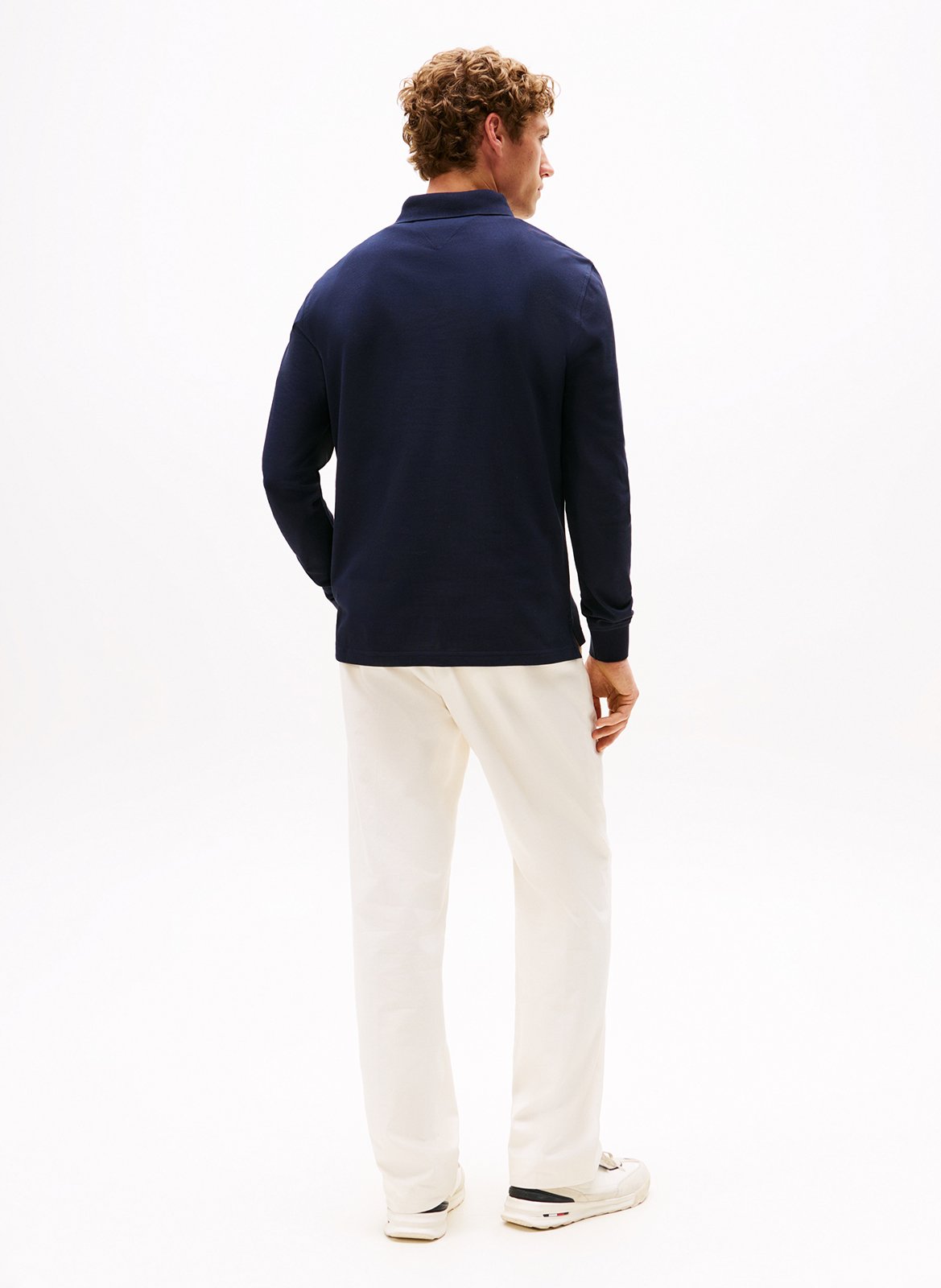 Polo regular-fit en coton bio mélangé  TOMMY HILFIGER Bleu
