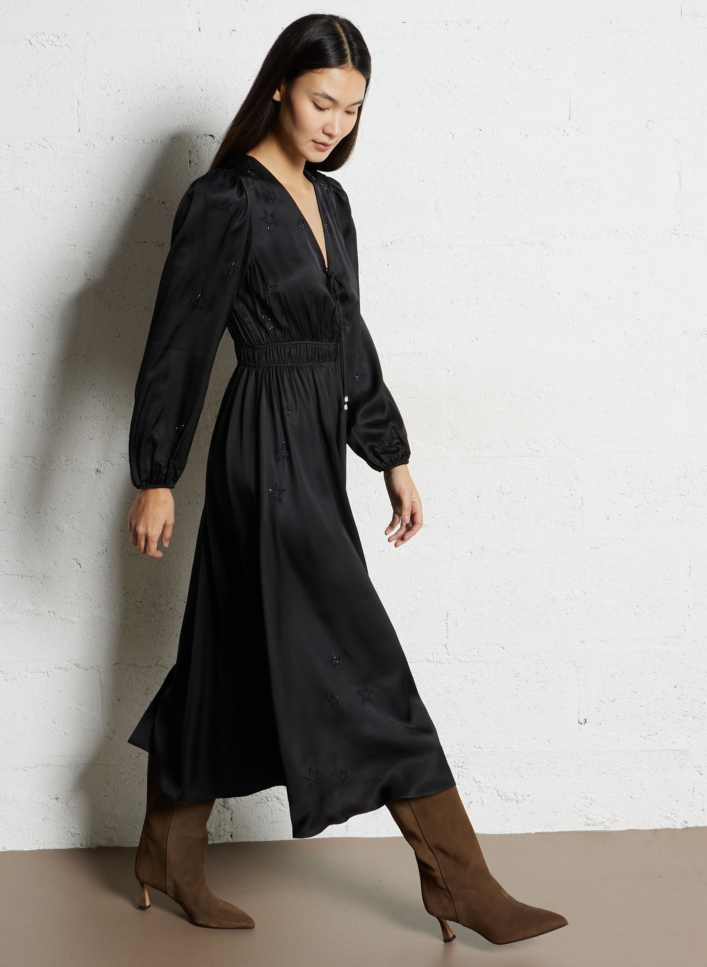 Bottes en cuir velours BOBBIES Marron