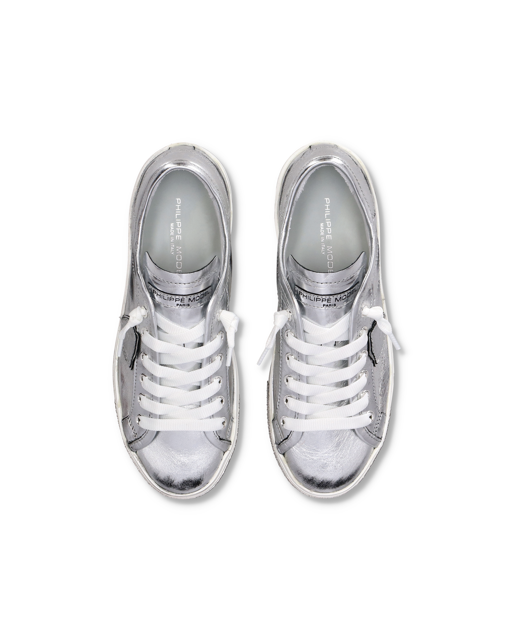 Sneakers Paris Haute Tennis PHILIPPE MODEL Silver