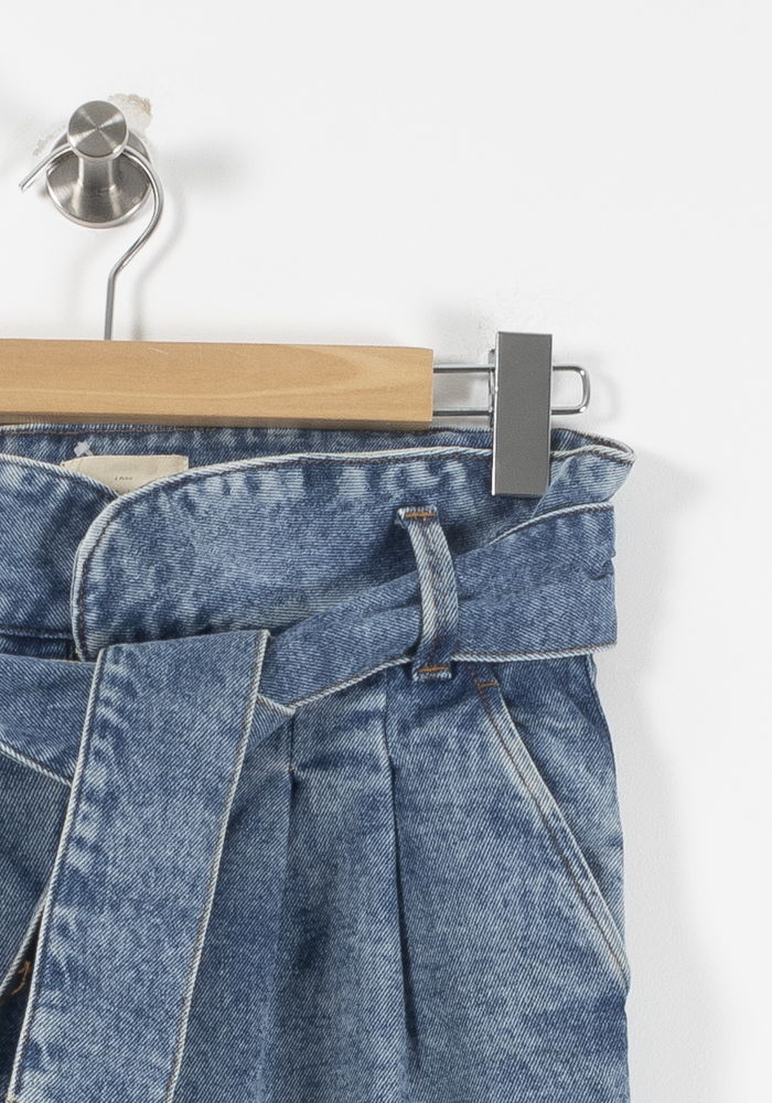 Cropped slim jeans with studs SEZANE - Seconde main Blue