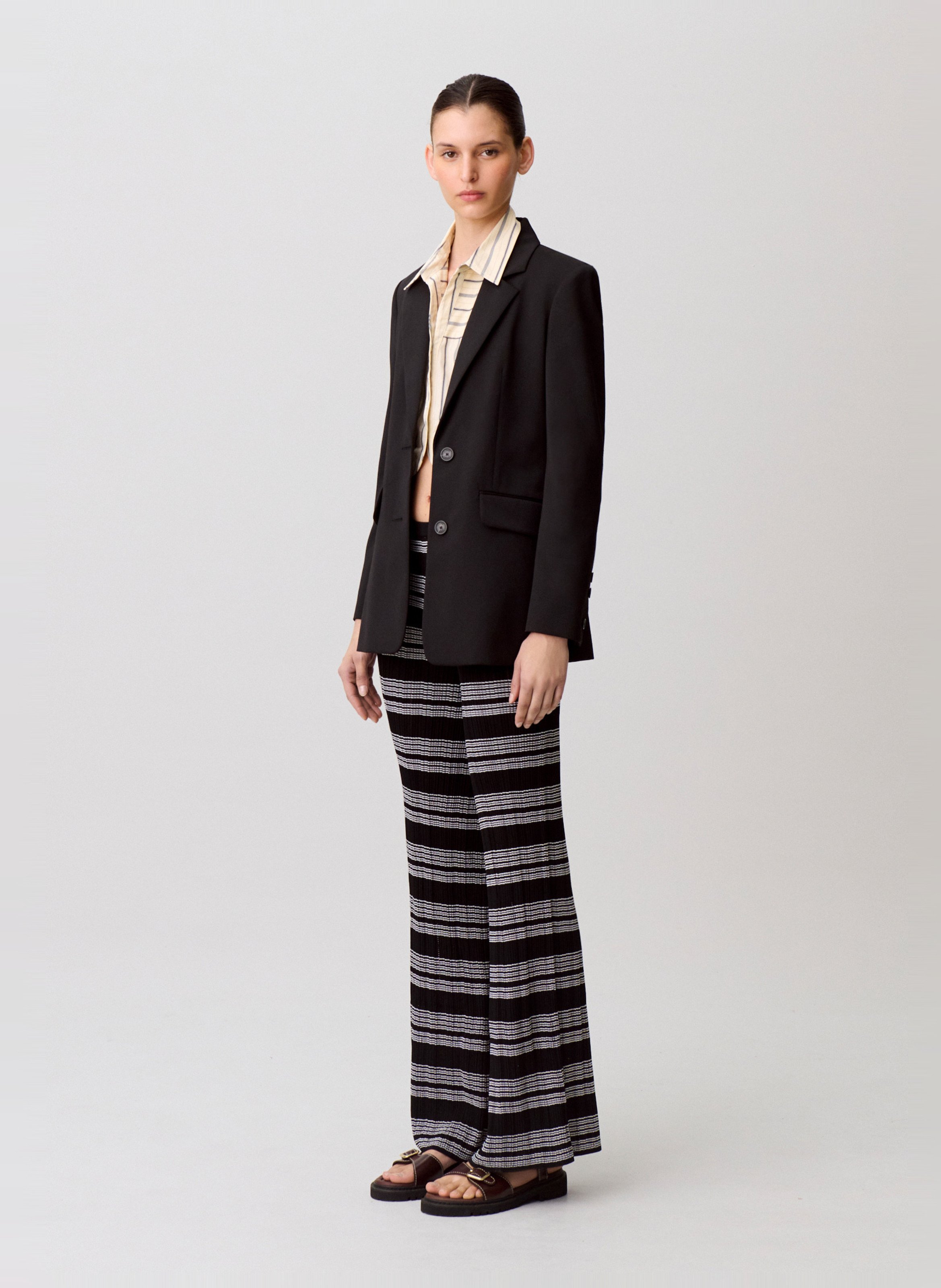 Striped flared pants CLAUDIE PIERLOT Multicolored